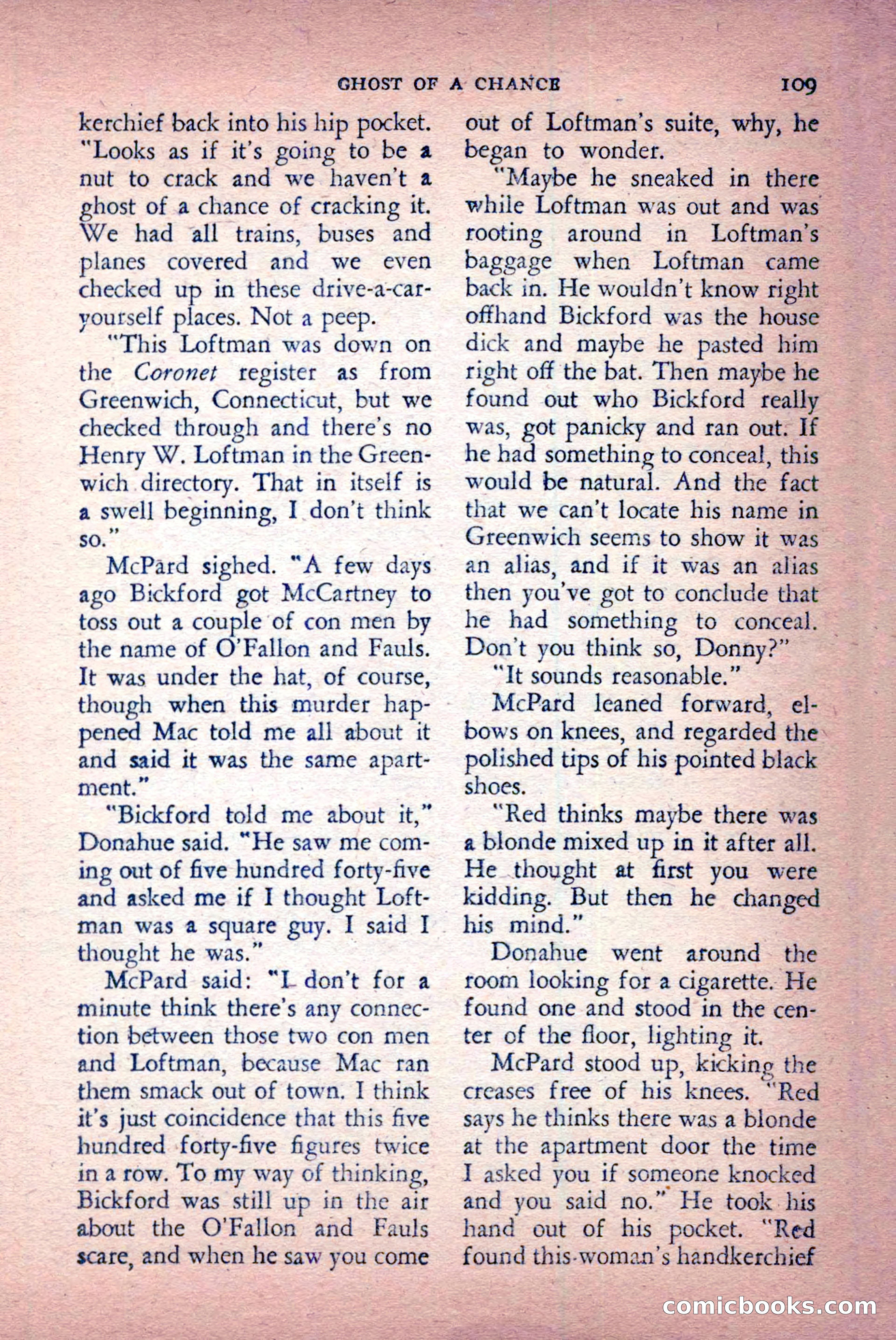 The Saint Detective Magazine, April 1956 — page 111 of 164