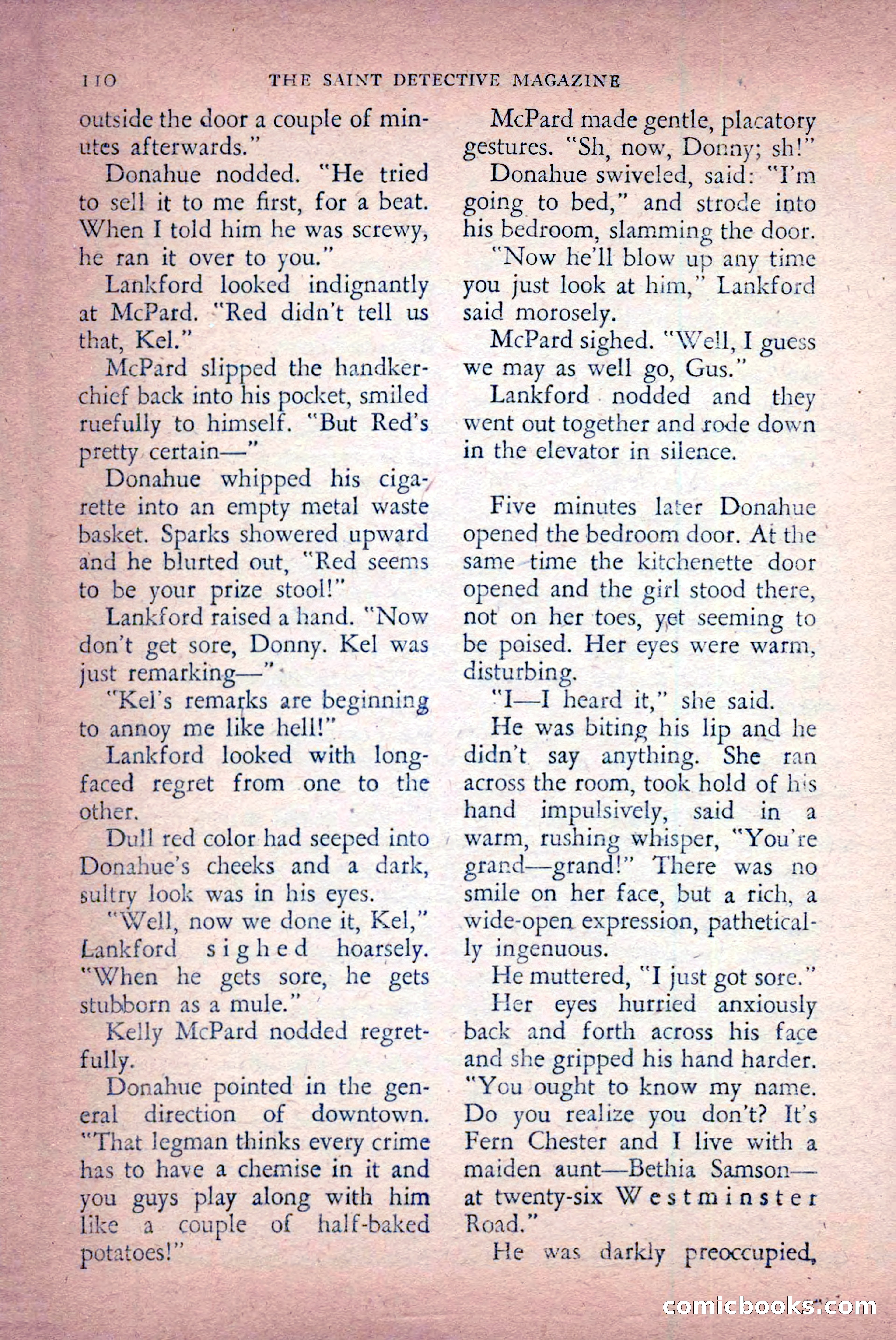 The Saint Detective Magazine, April 1956 — page 112 of 164