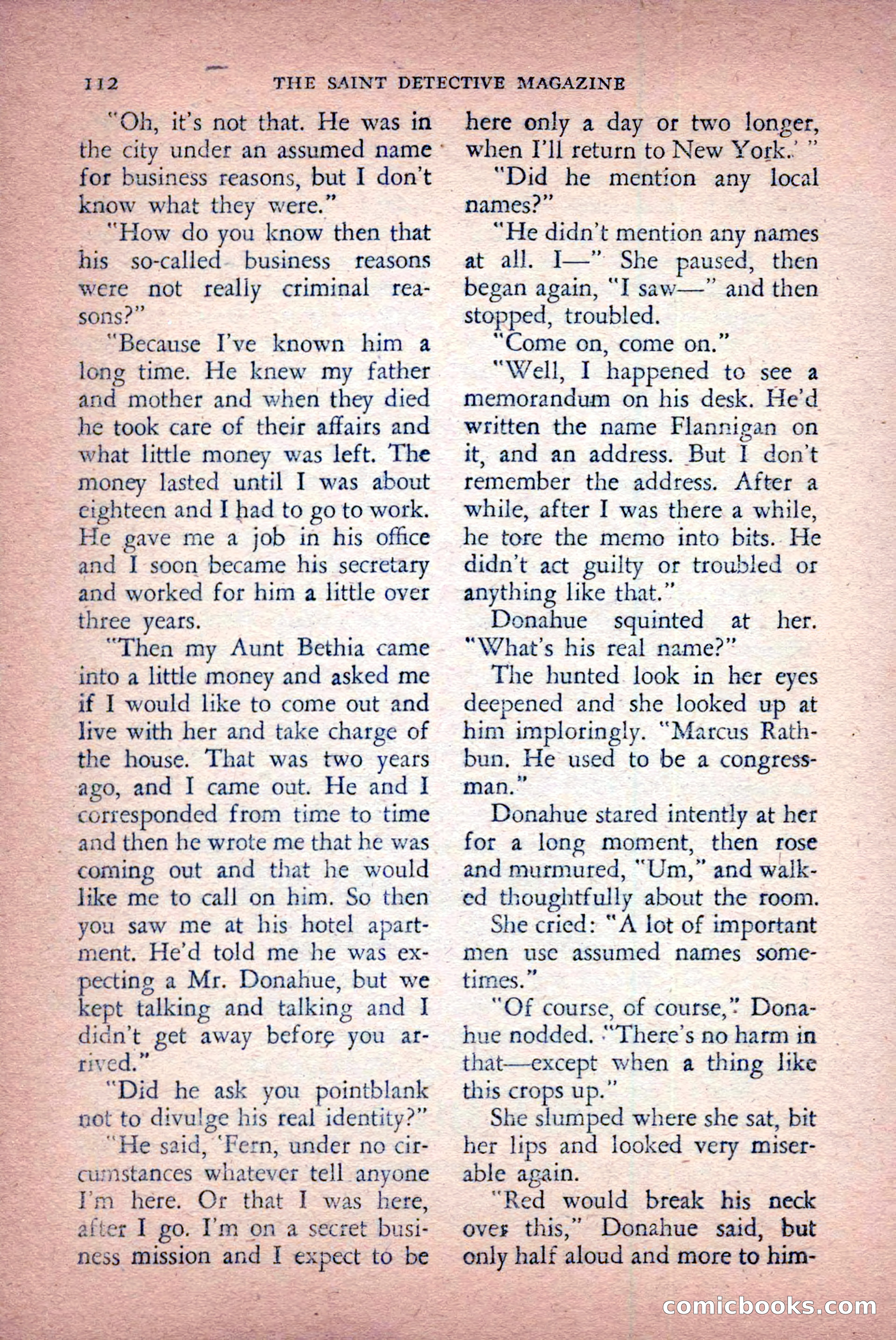 The Saint Detective Magazine, April 1956 — page 114 of 164