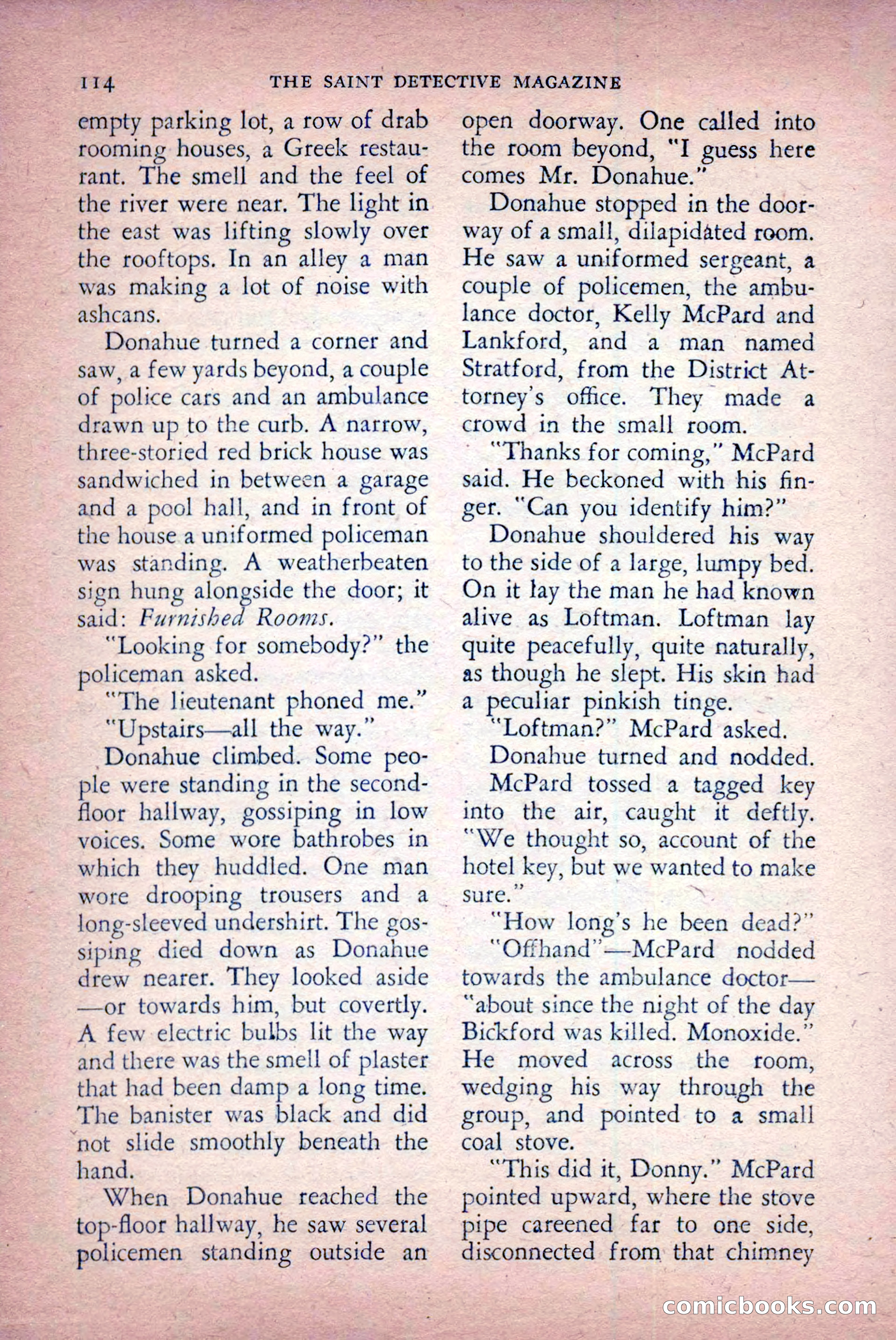 The Saint Detective Magazine, April 1956 — page 116 of 164