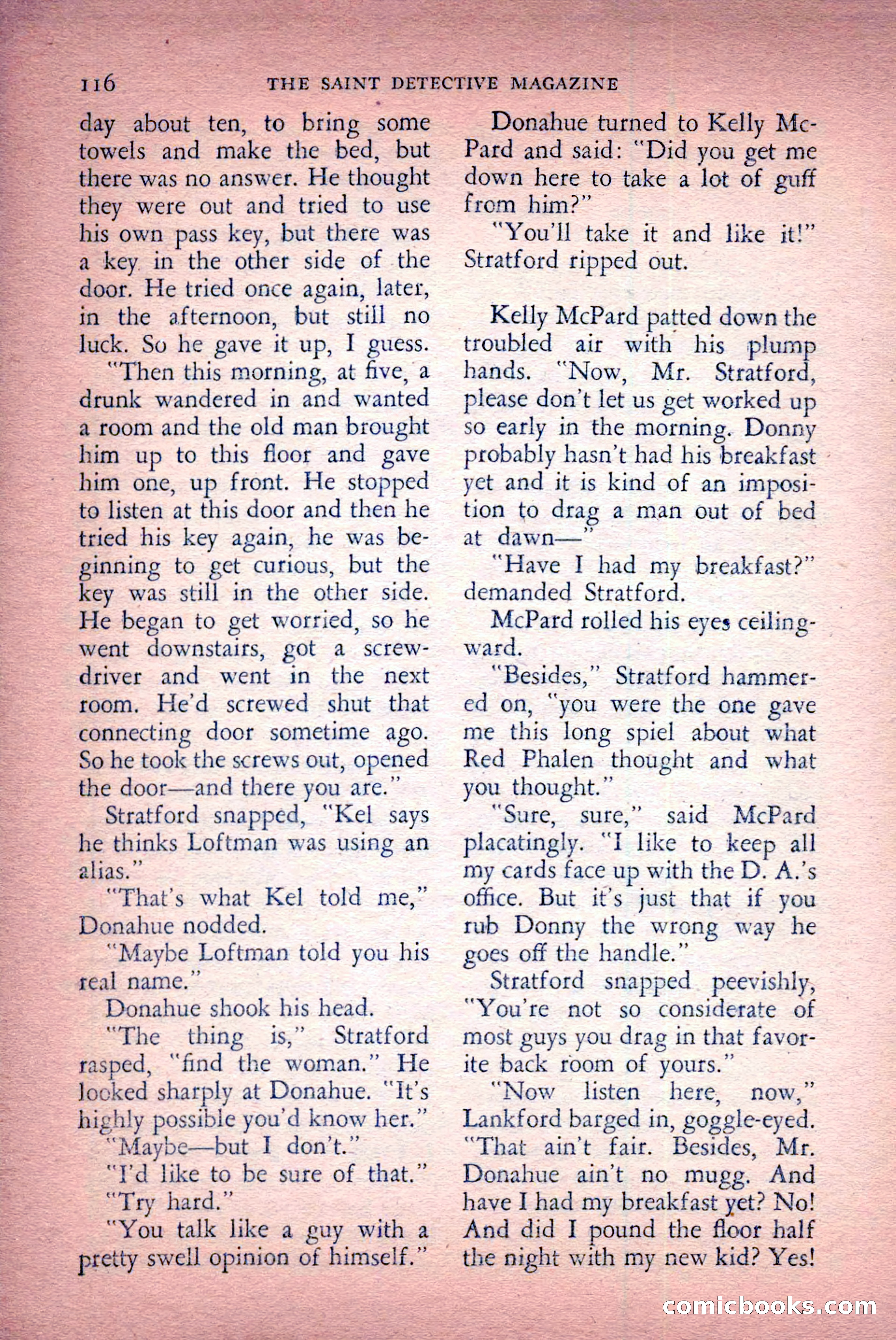 The Saint Detective Magazine, April 1956 — page 118 of 164