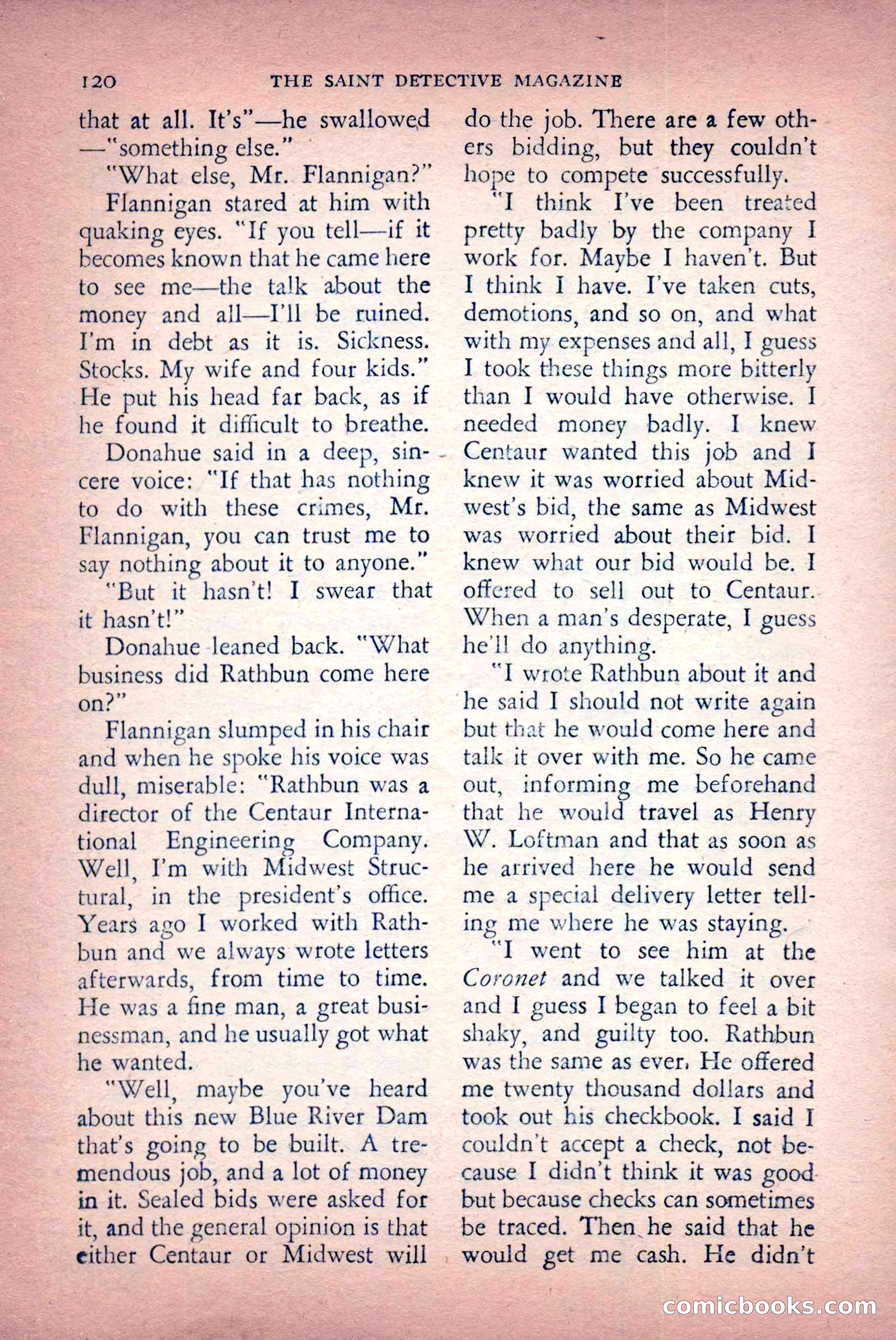 The Saint Detective Magazine, April 1956 — page 122 of 164