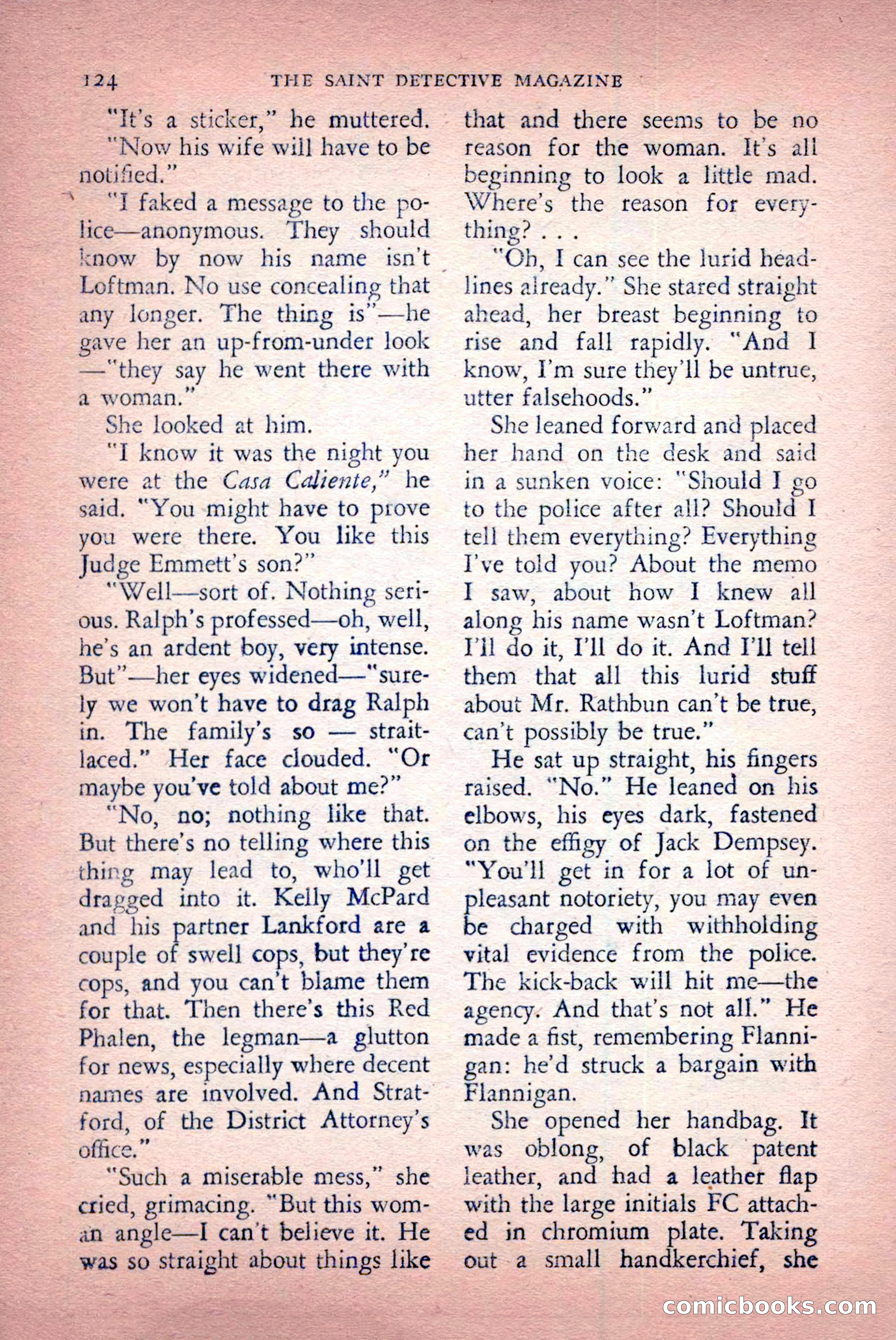 The Saint Detective Magazine, April 1956 — page 126 of 164