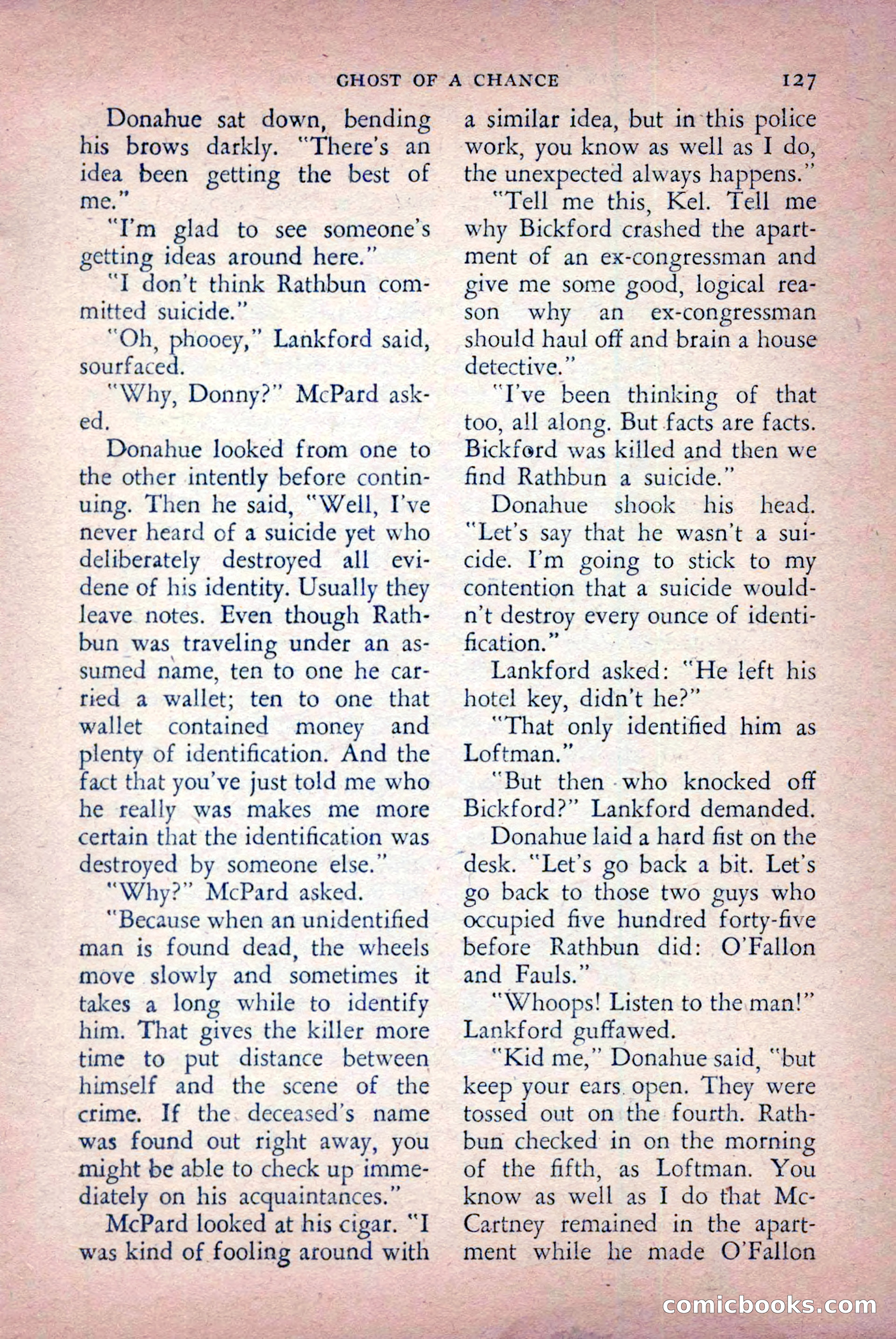 The Saint Detective Magazine, April 1956 — page 129 of 164