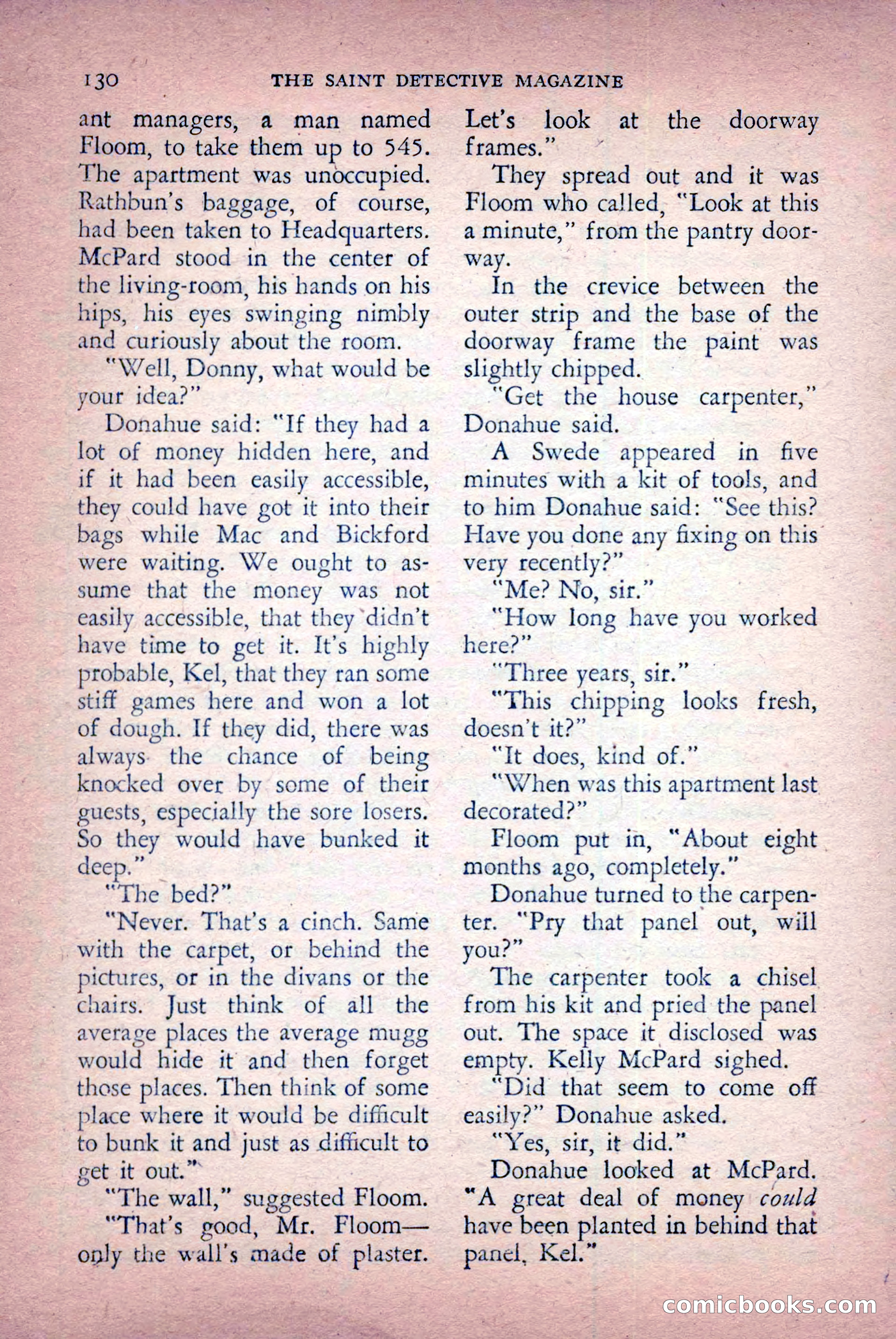 The Saint Detective Magazine, April 1956 — page 132 of 164