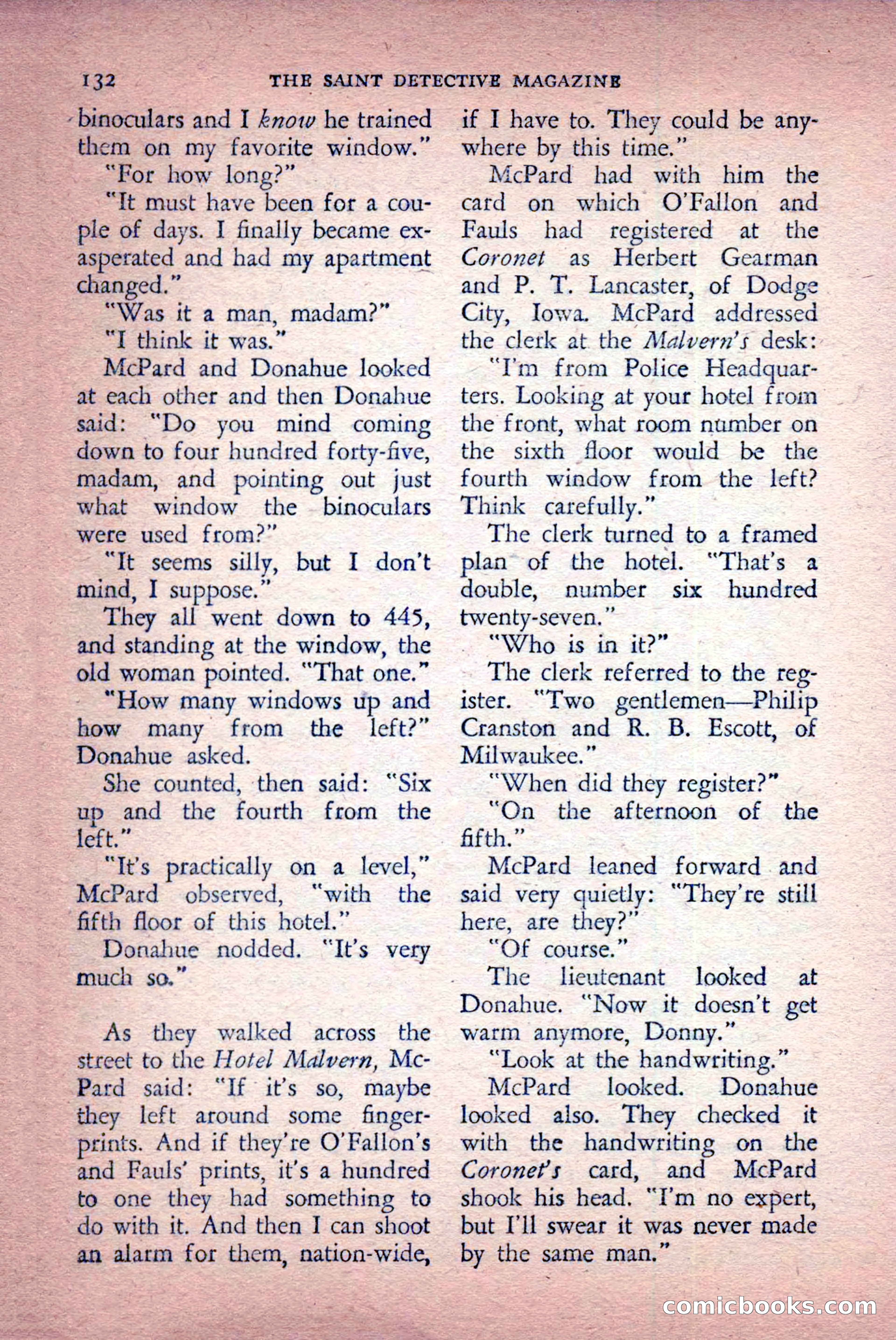 The Saint Detective Magazine, April 1956 — page 134 of 164