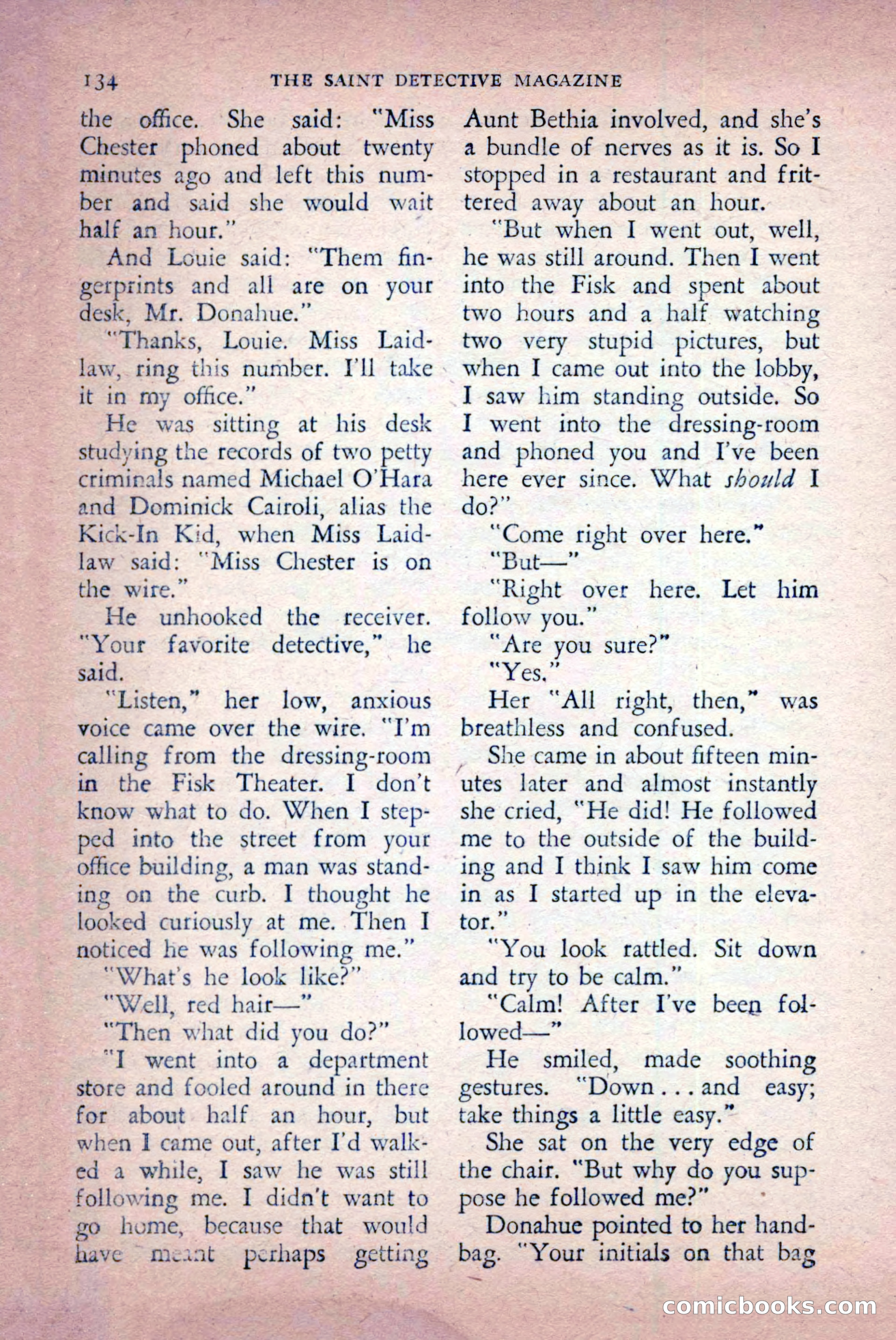 The Saint Detective Magazine, April 1956 — page 136 of 164