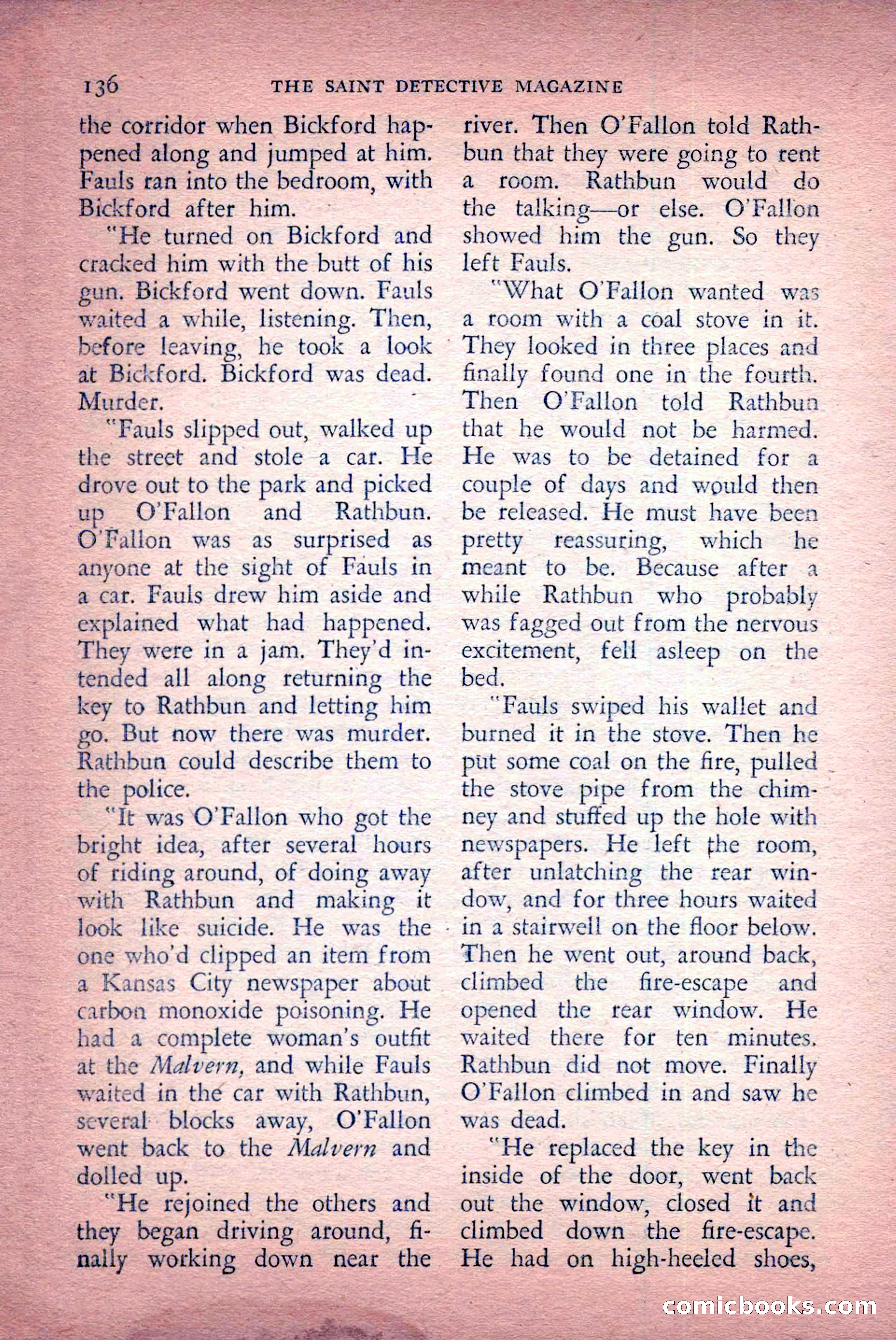 The Saint Detective Magazine, April 1956 — page 138 of 164