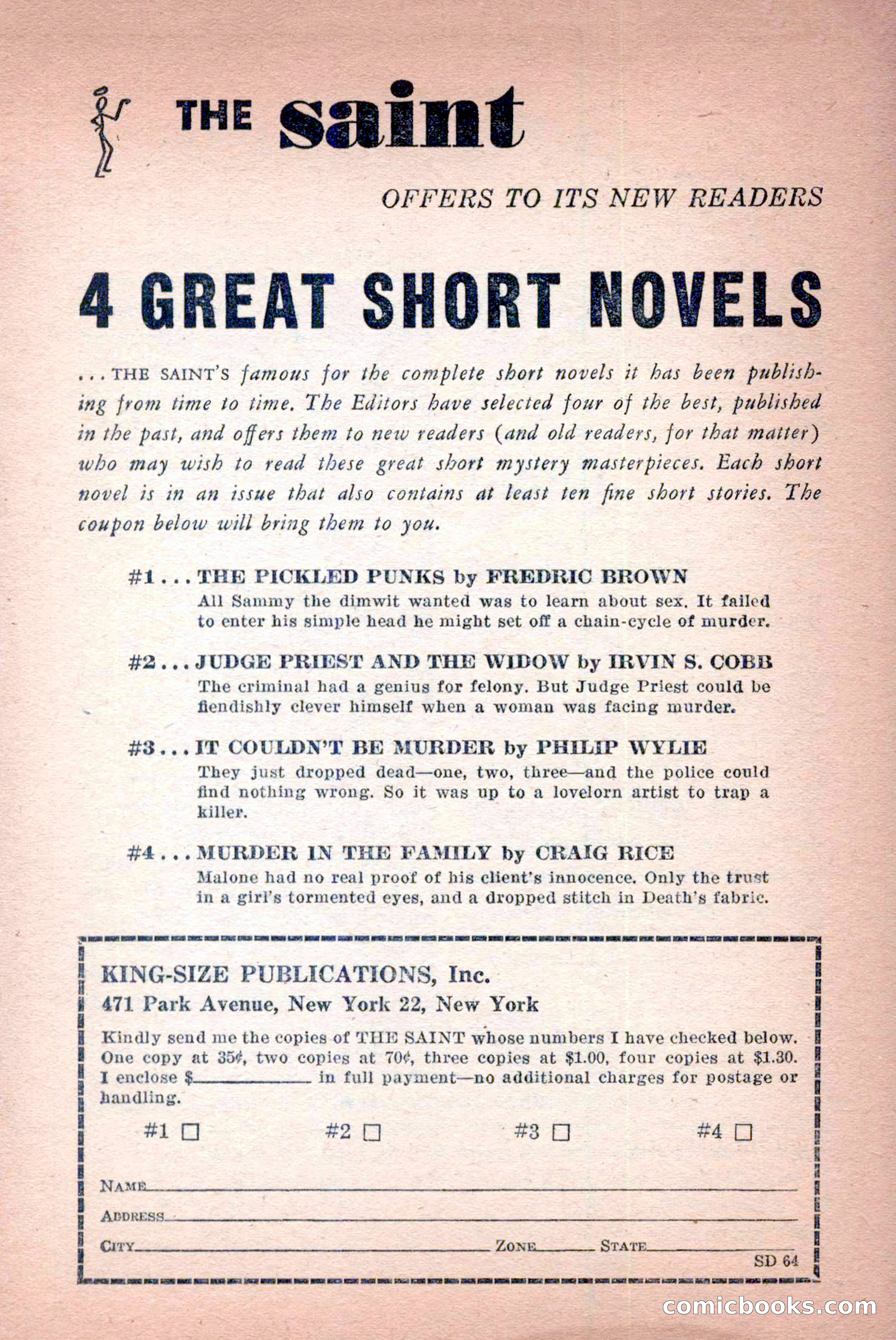 The Saint Detective Magazine, April 1956 — page 141 of 164