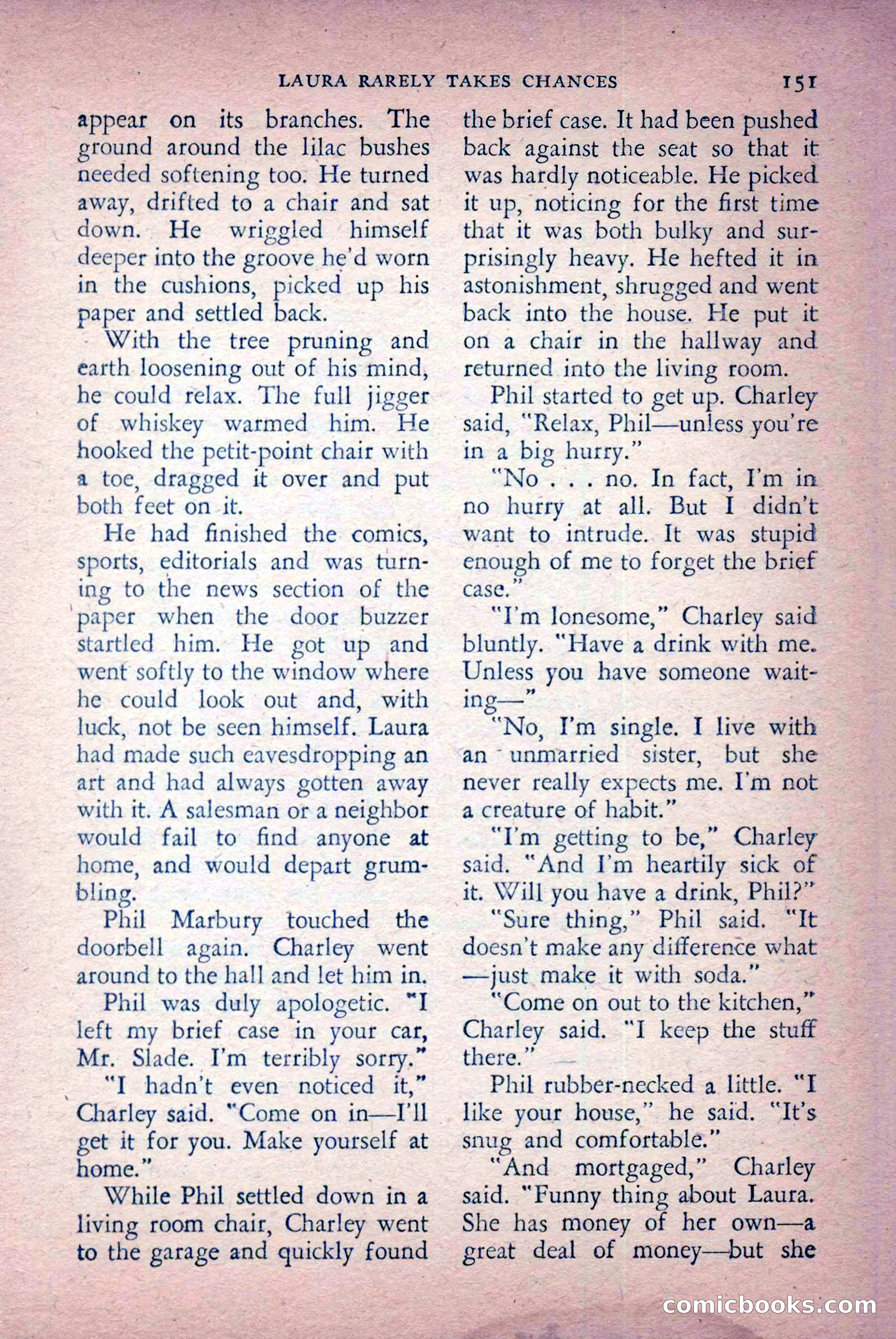 The Saint Detective Magazine, April 1956 — page 153 of 164