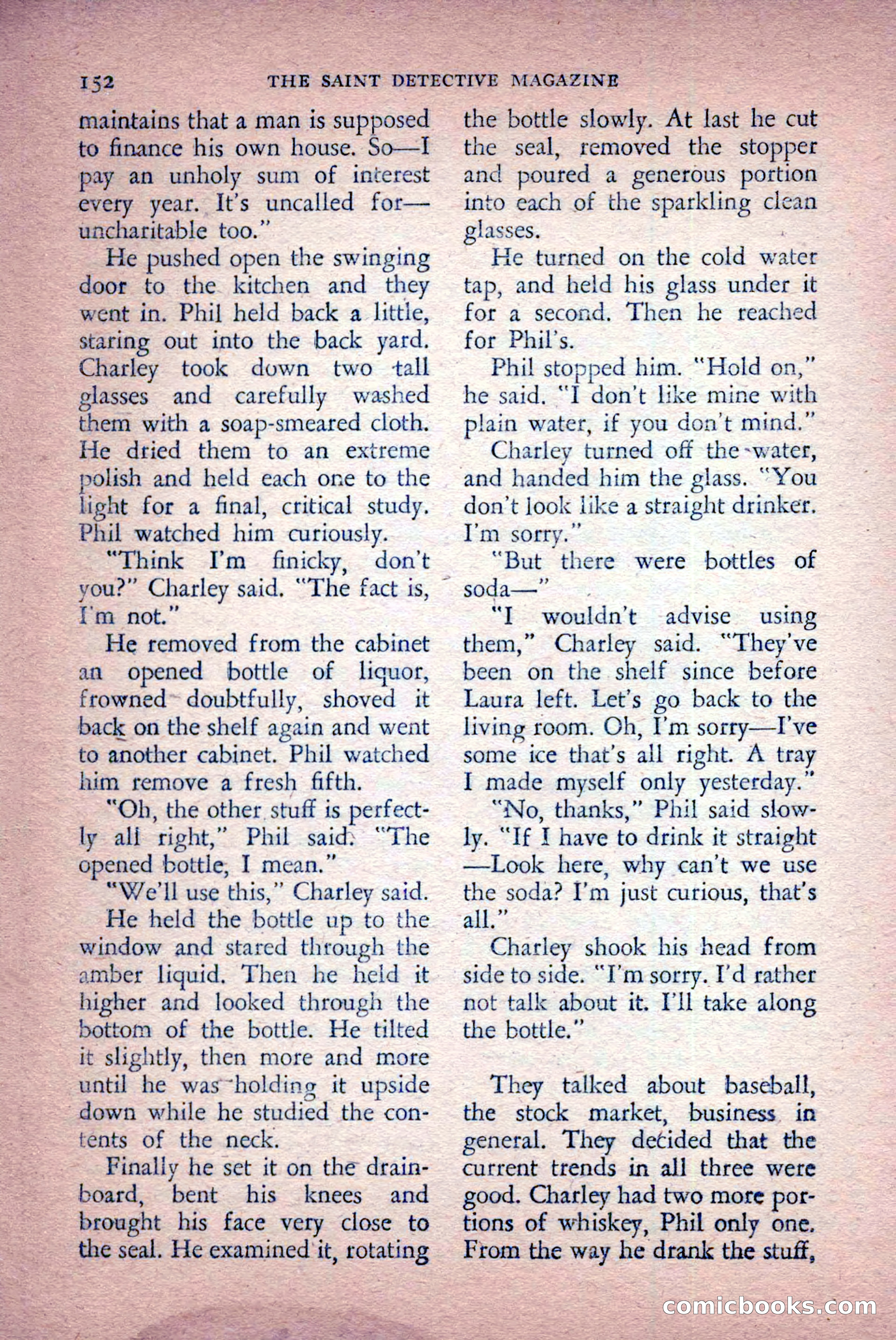 The Saint Detective Magazine, April 1956 — page 154 of 164