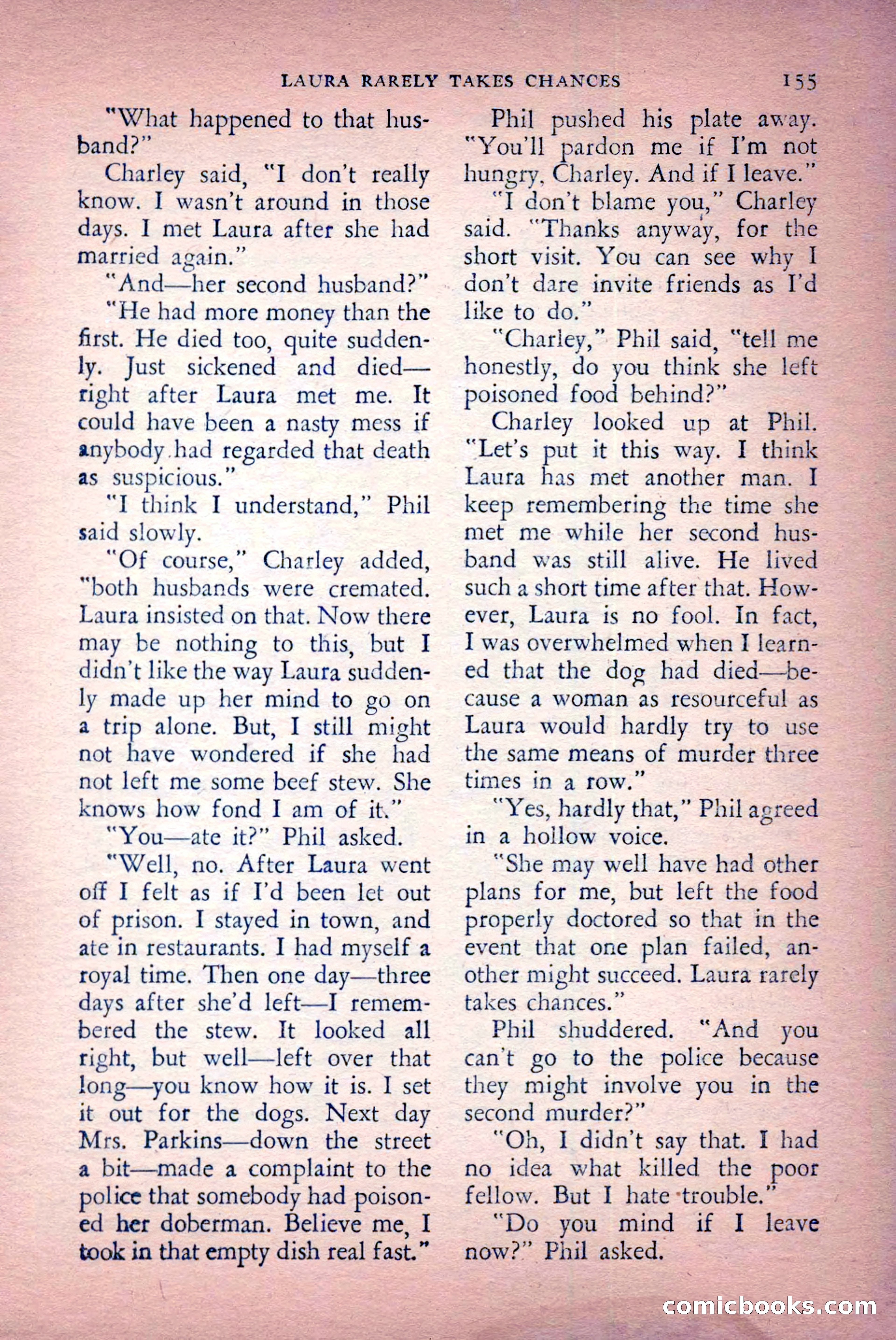 The Saint Detective Magazine, April 1956 — page 157 of 164