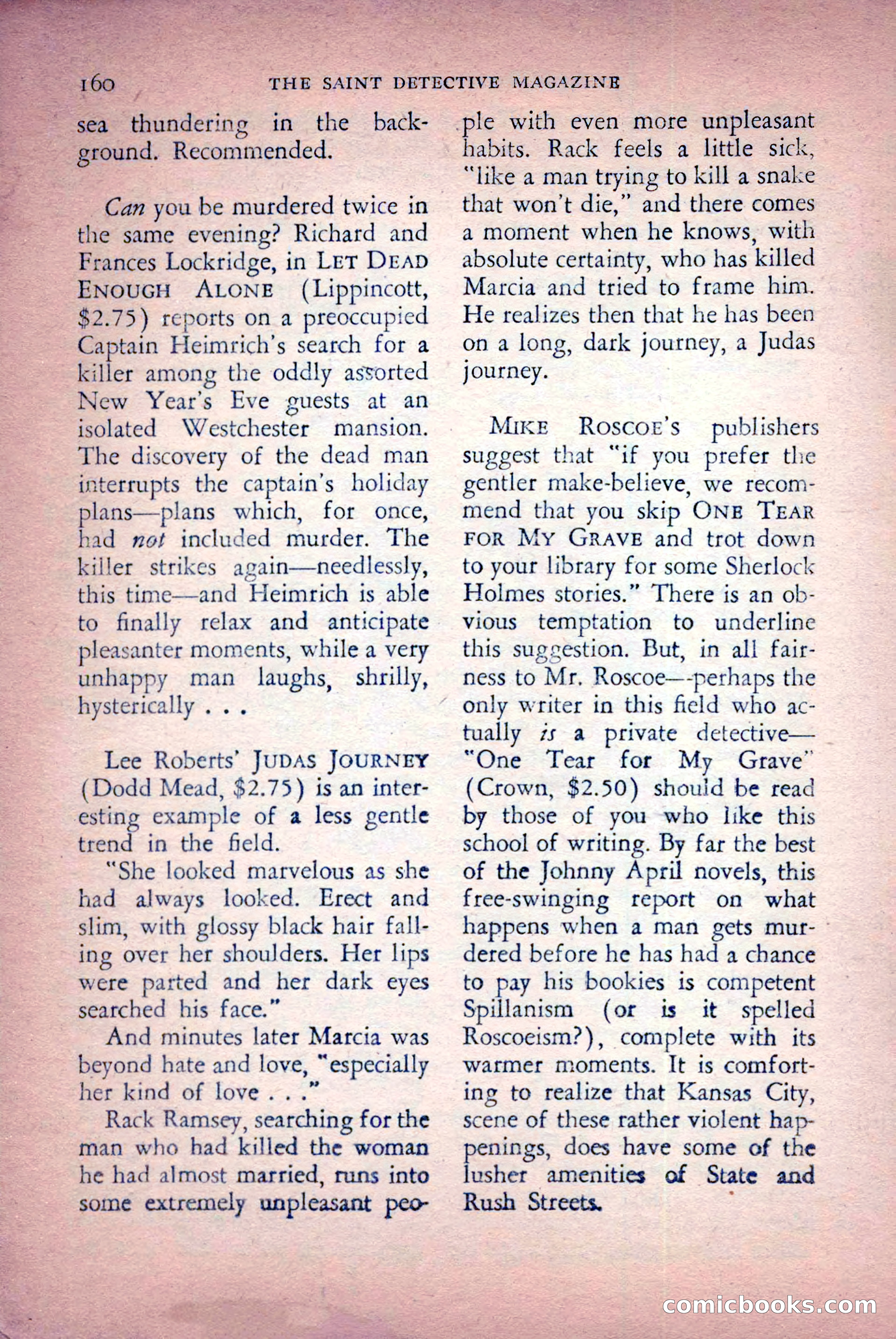 The Saint Detective Magazine, April 1956 — page 162 of 164