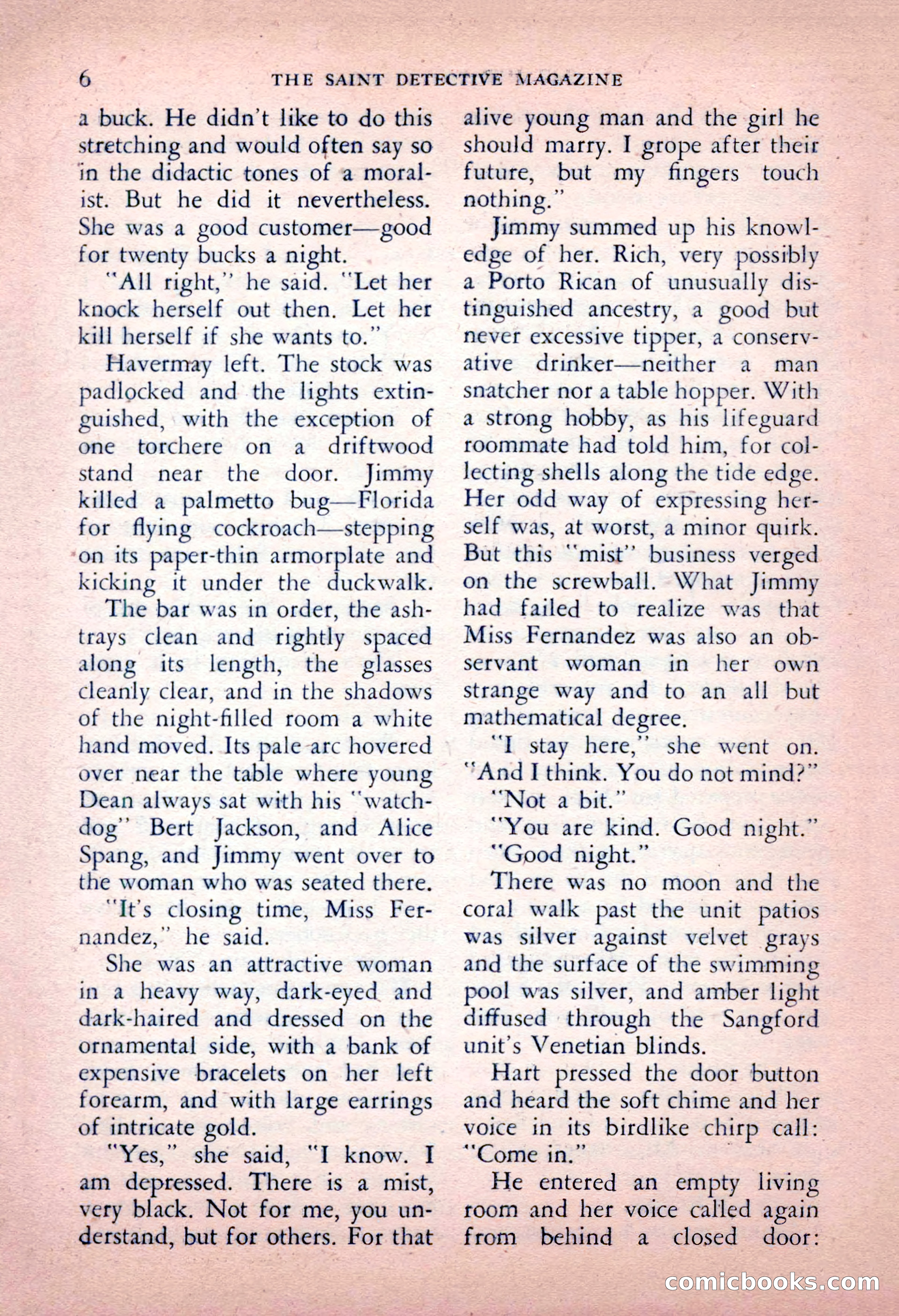 The Saint Detective Magazine, May 1956 — page 8 of 164