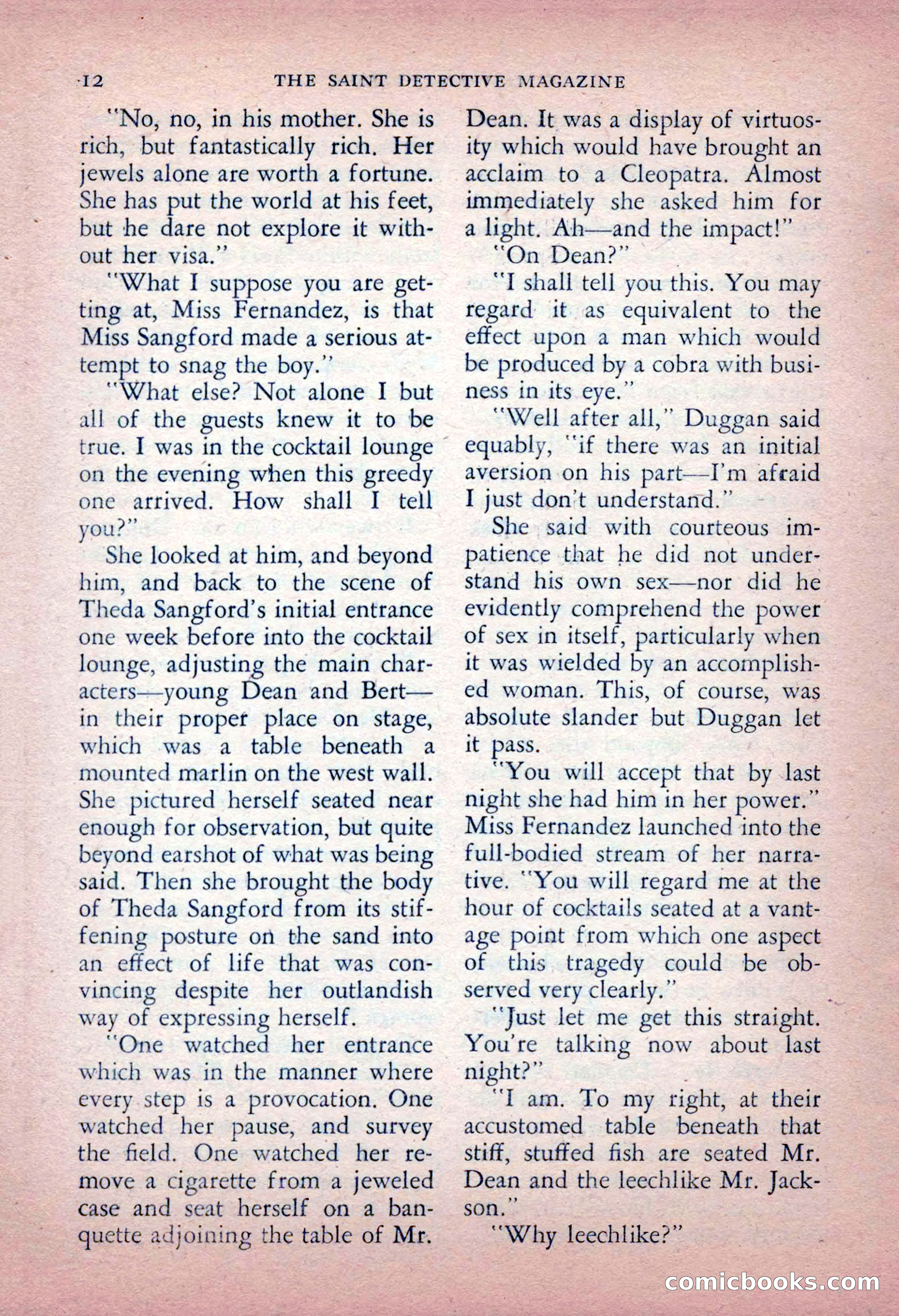 The Saint Detective Magazine, May 1956 — page 14 of 164