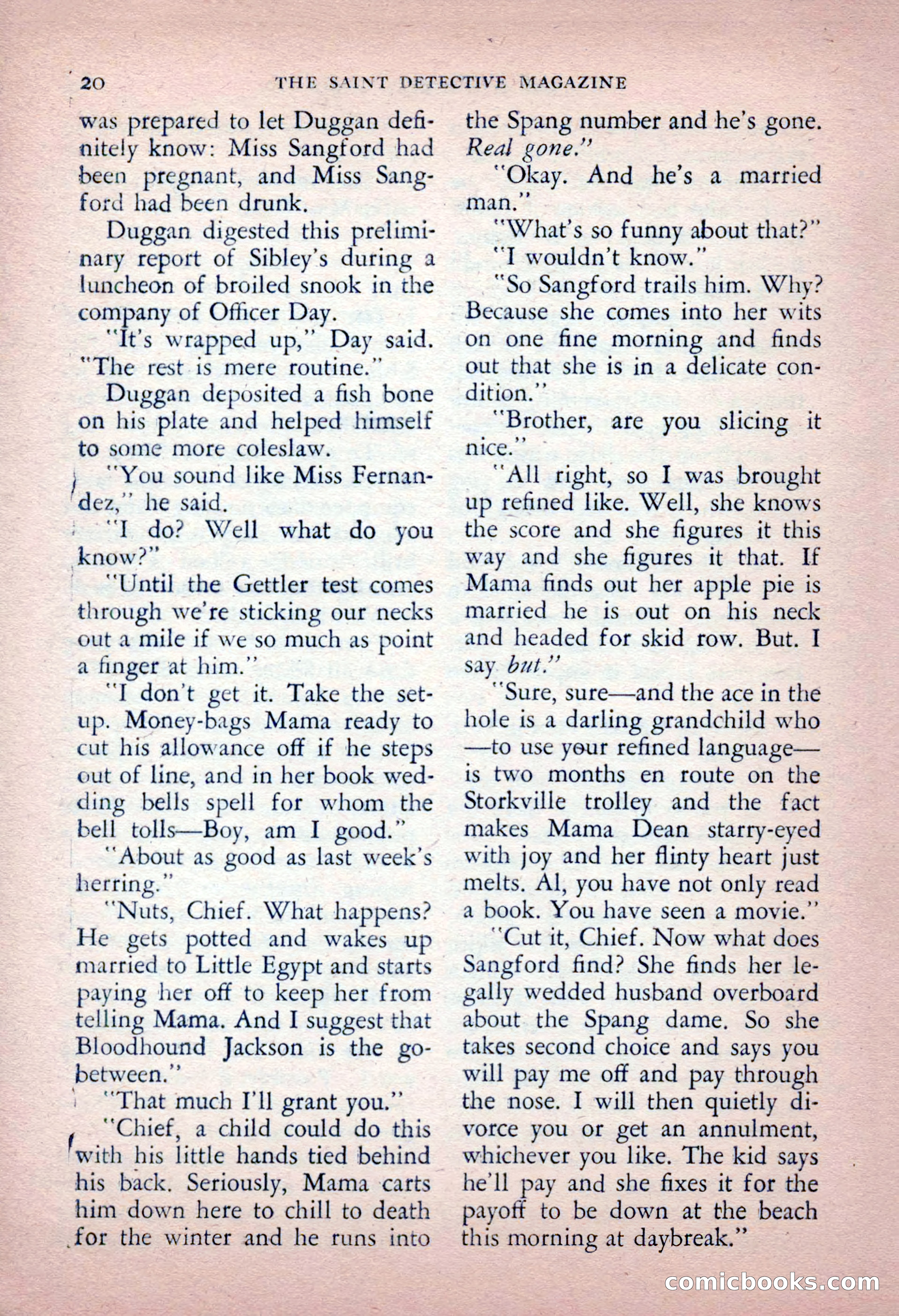 The Saint Detective Magazine, May 1956 — page 22 of 164