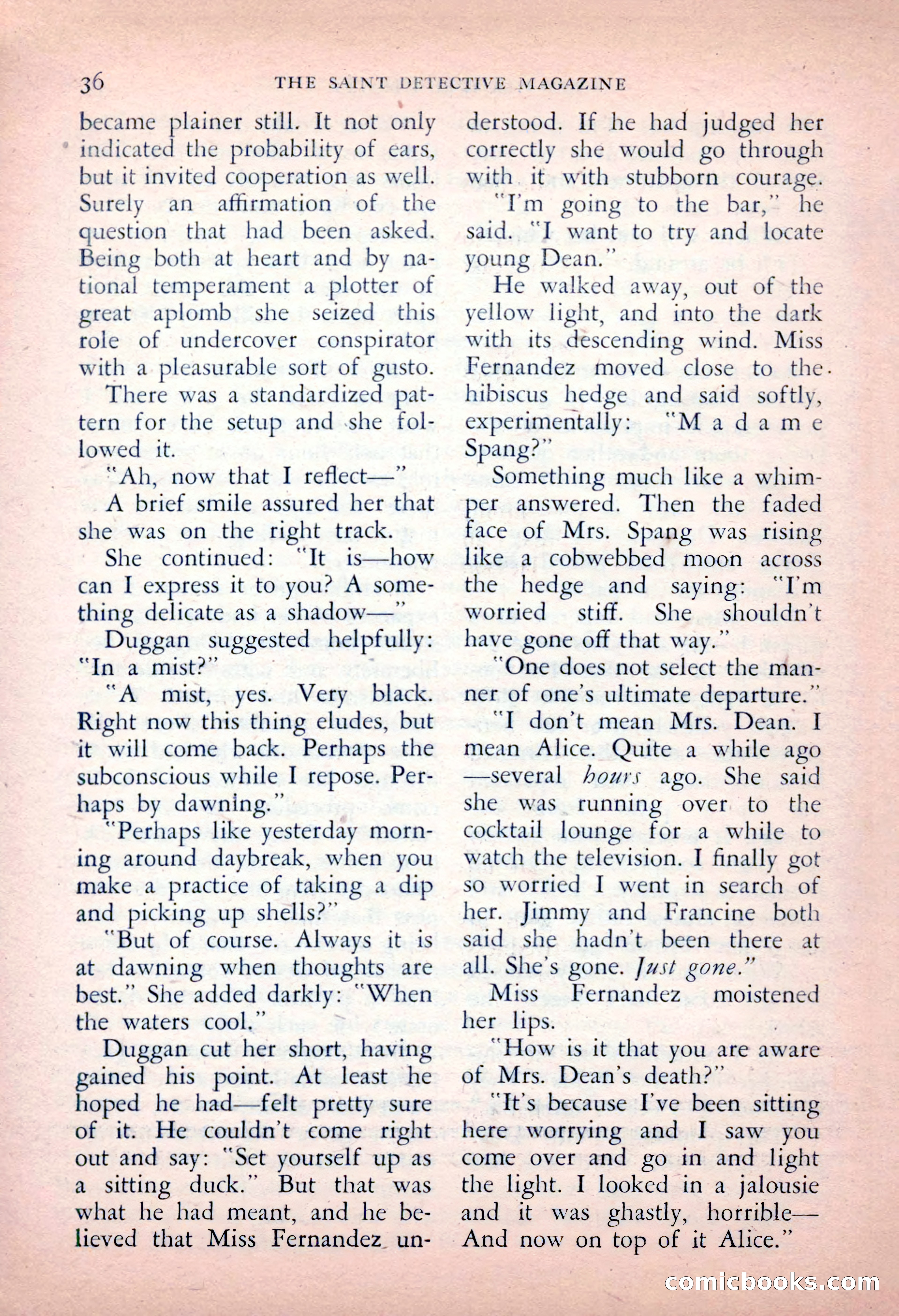 The Saint Detective Magazine, May 1956 — page 38 of 164