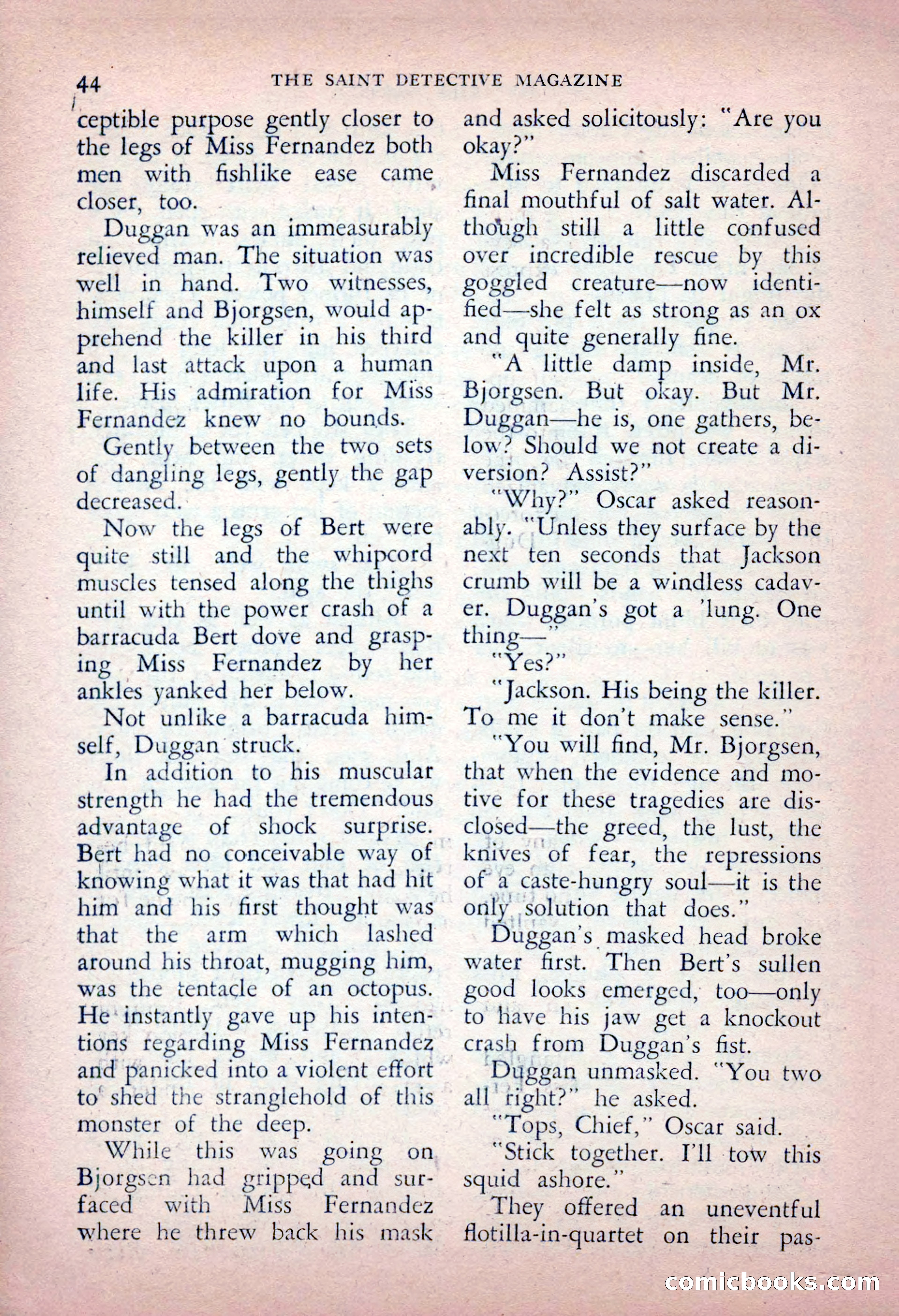 The Saint Detective Magazine, May 1956 — page 46 of 164
