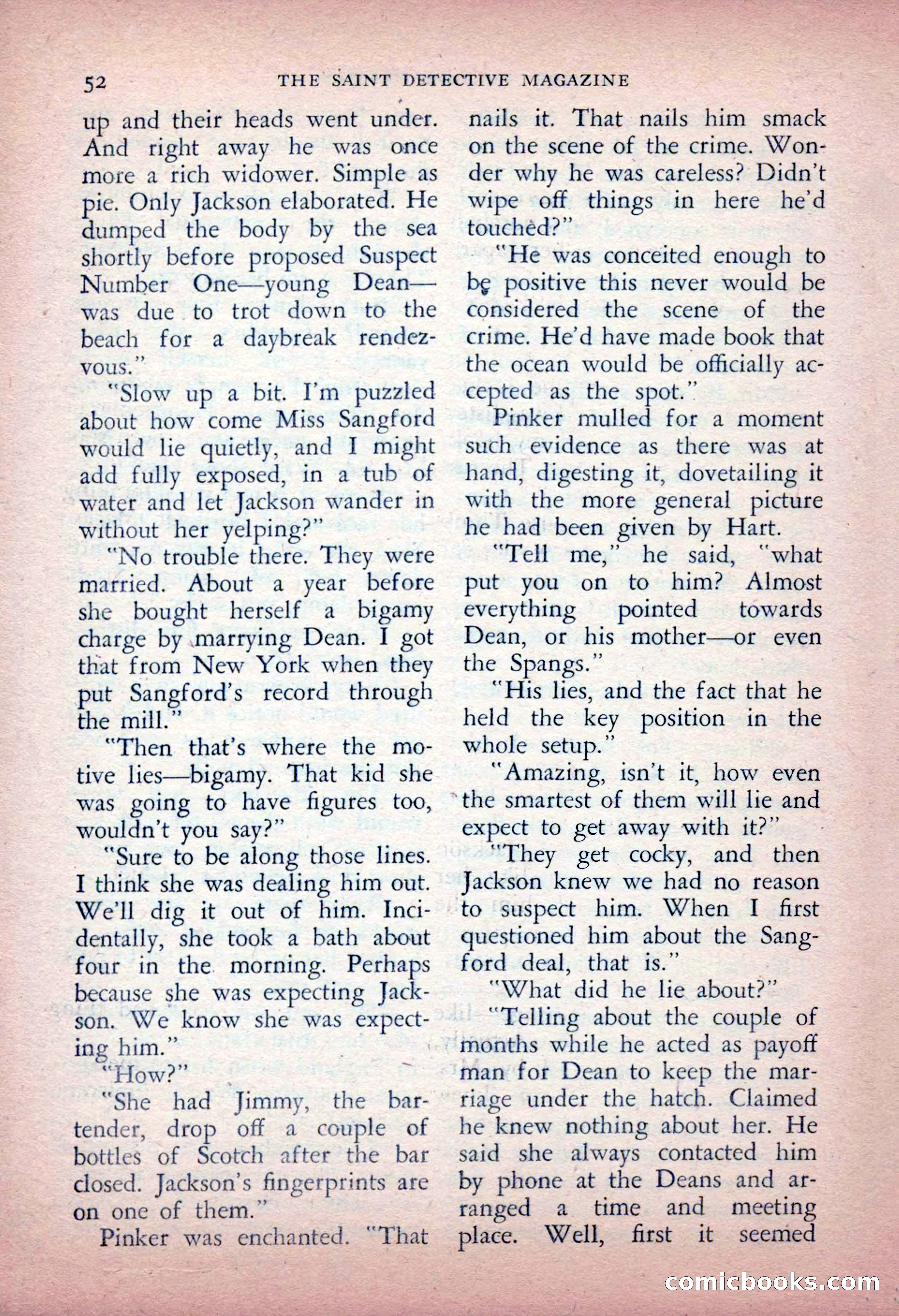 The Saint Detective Magazine, May 1956 — page 54 of 164
