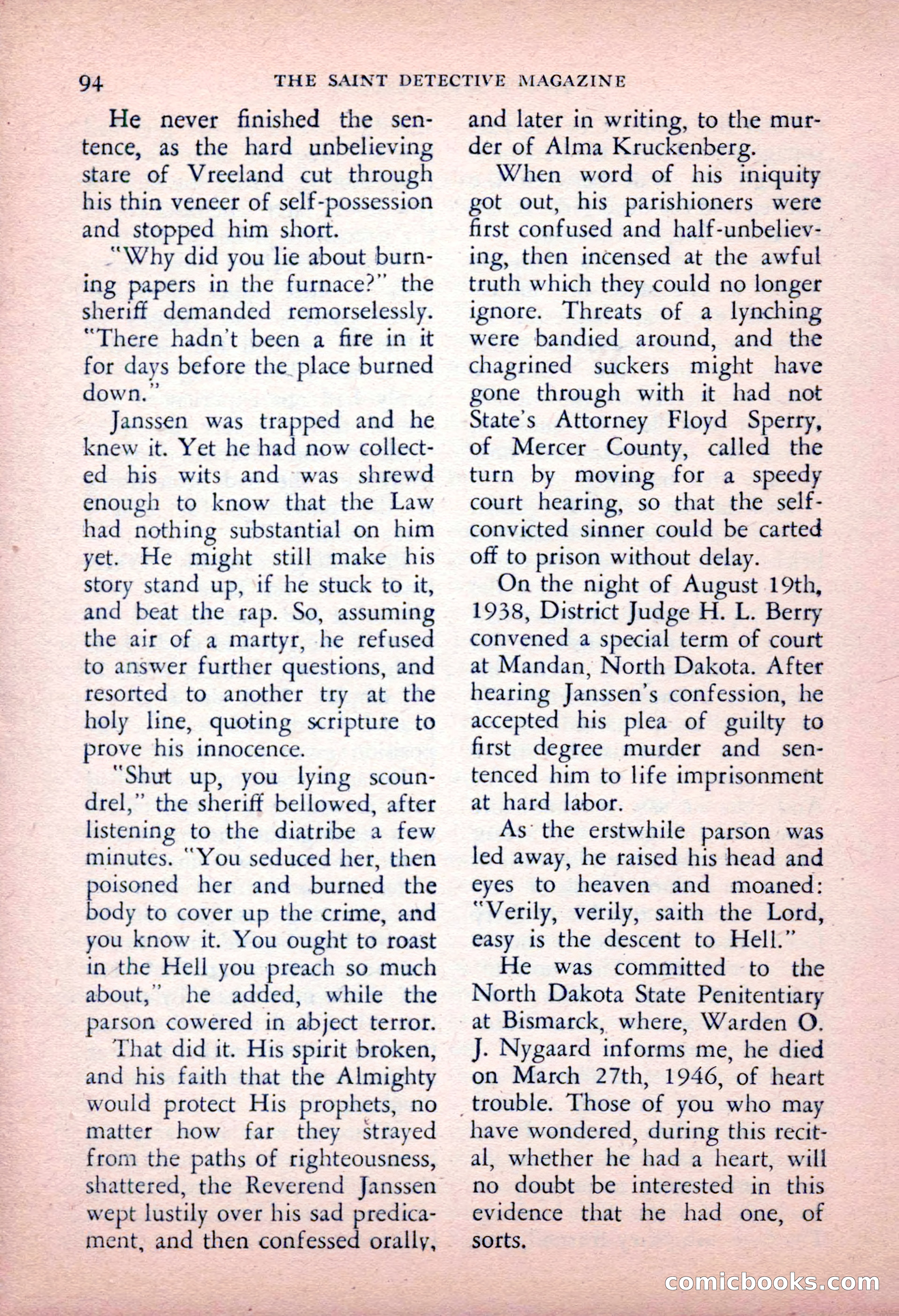 The Saint Detective Magazine, May 1956 — page 96 of 164