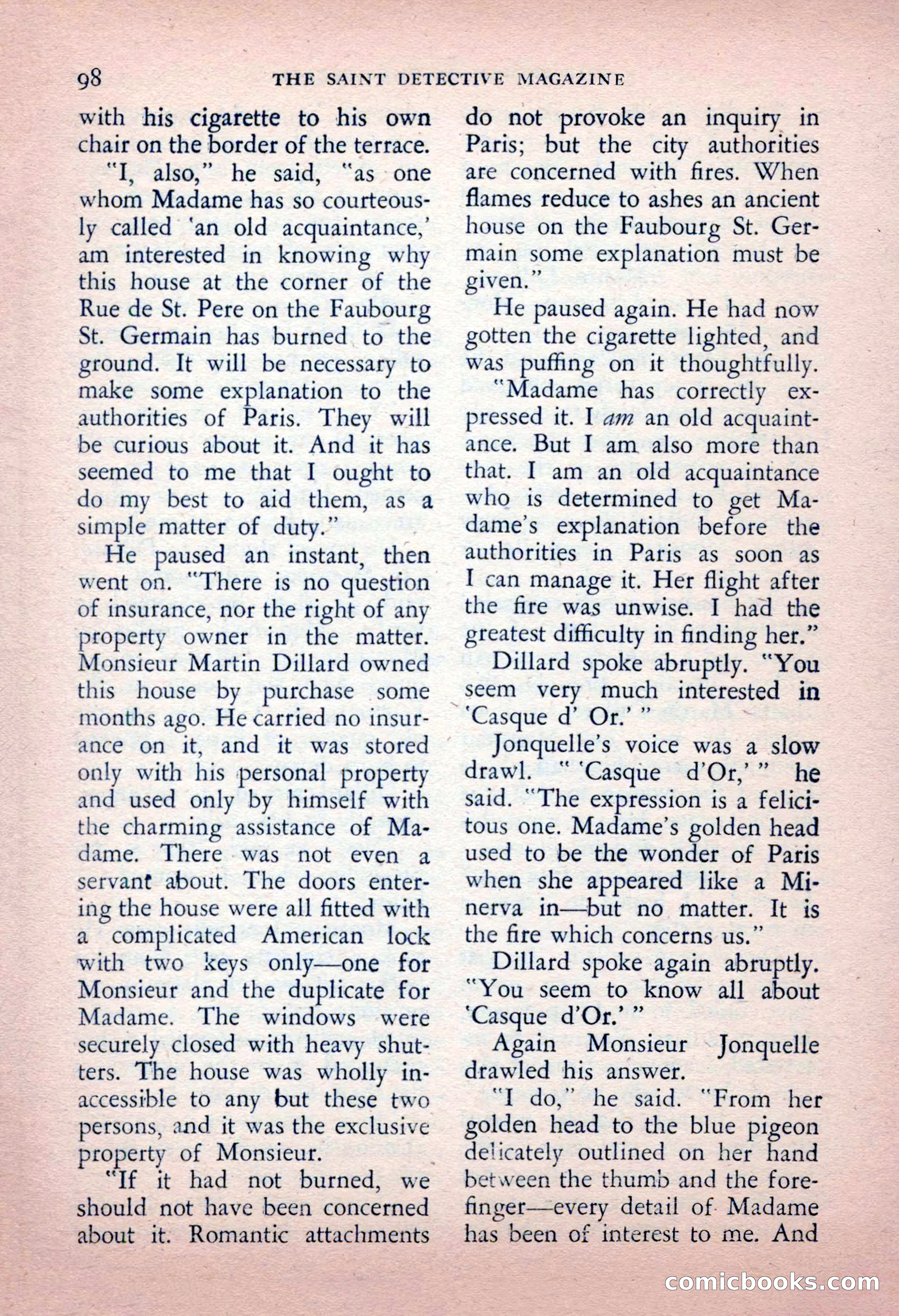 The Saint Detective Magazine, May 1956 — page 100 of 164