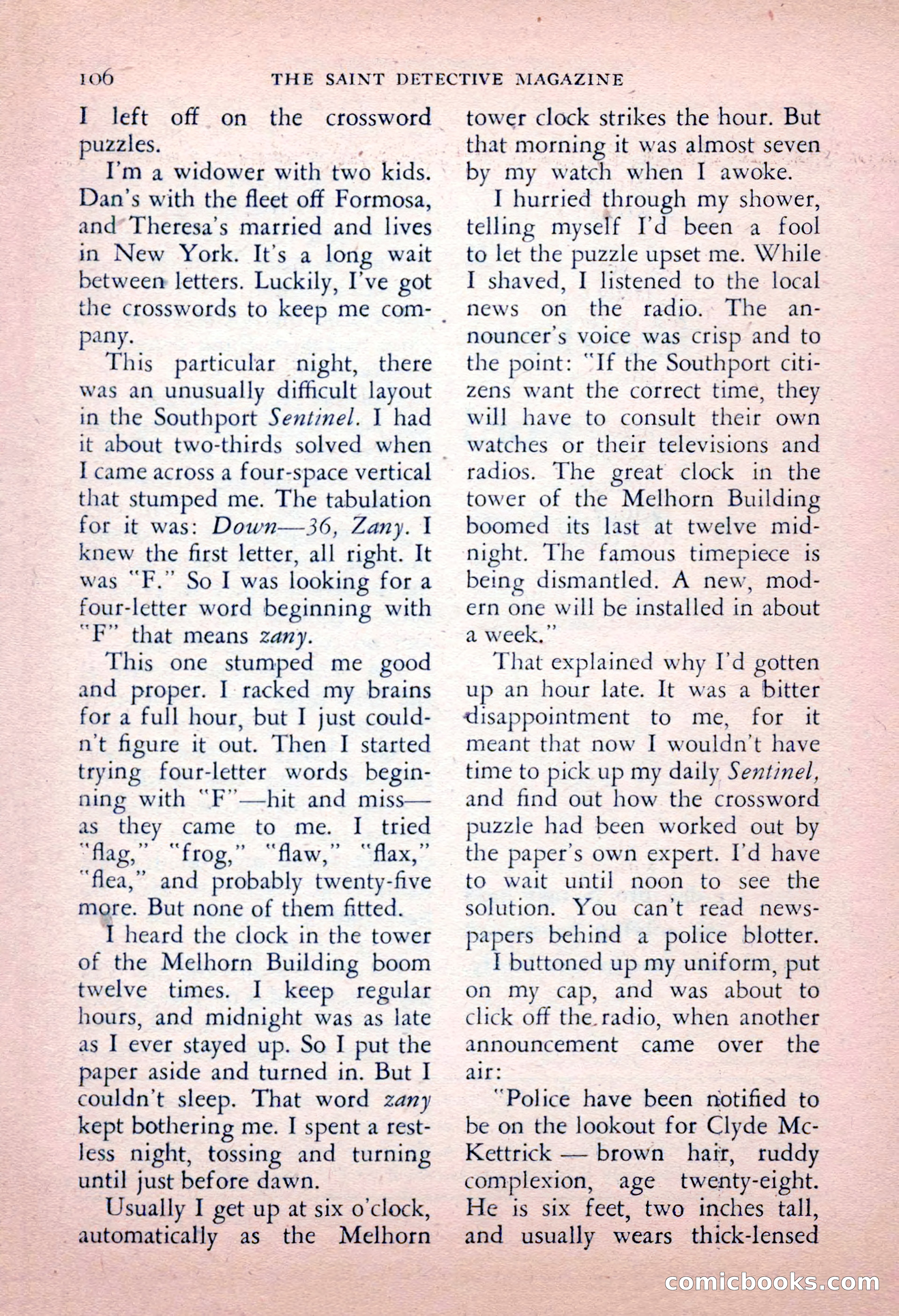 The Saint Detective Magazine, May 1956 — page 108 of 164