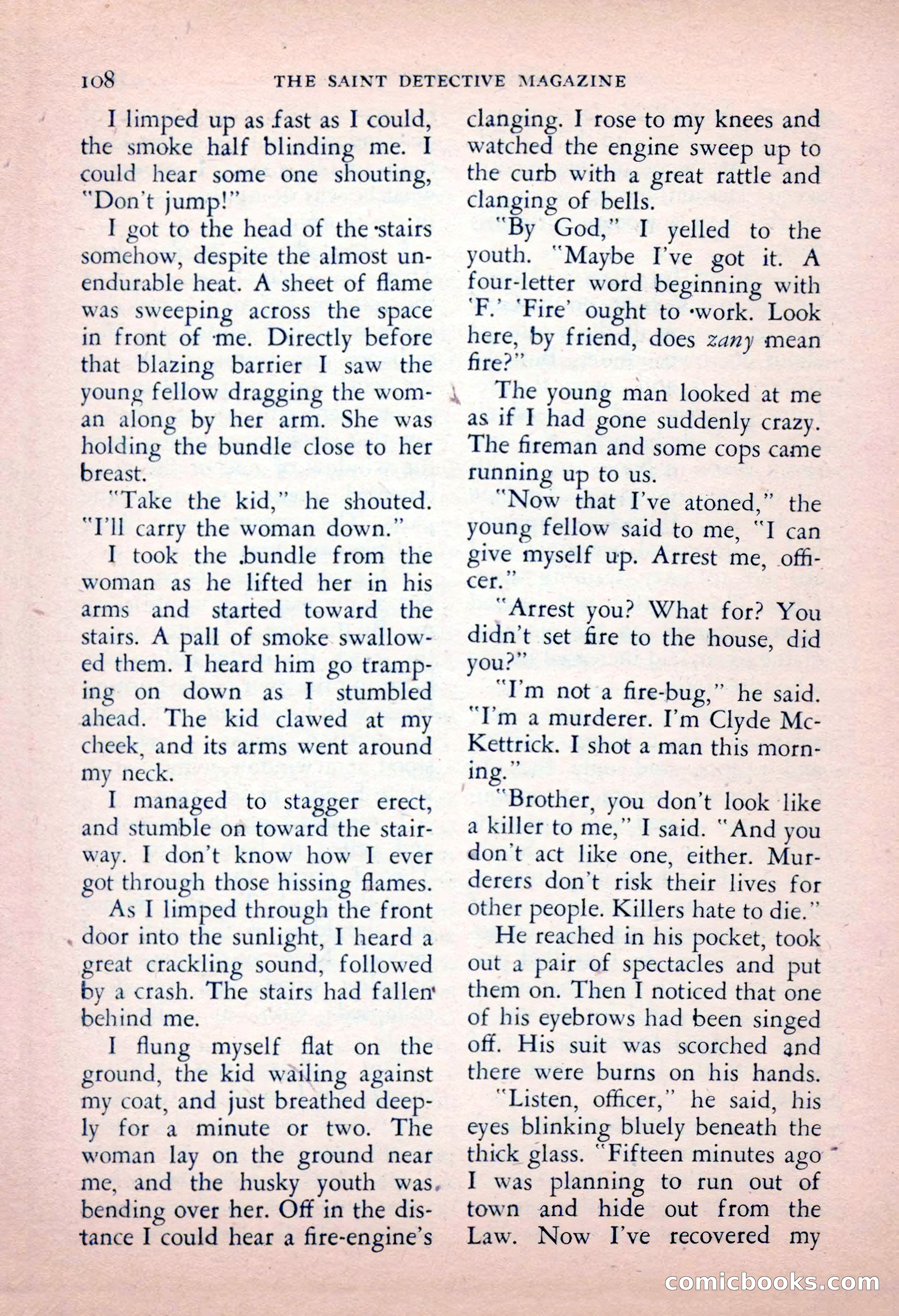 The Saint Detective Magazine, May 1956 — page 110 of 164