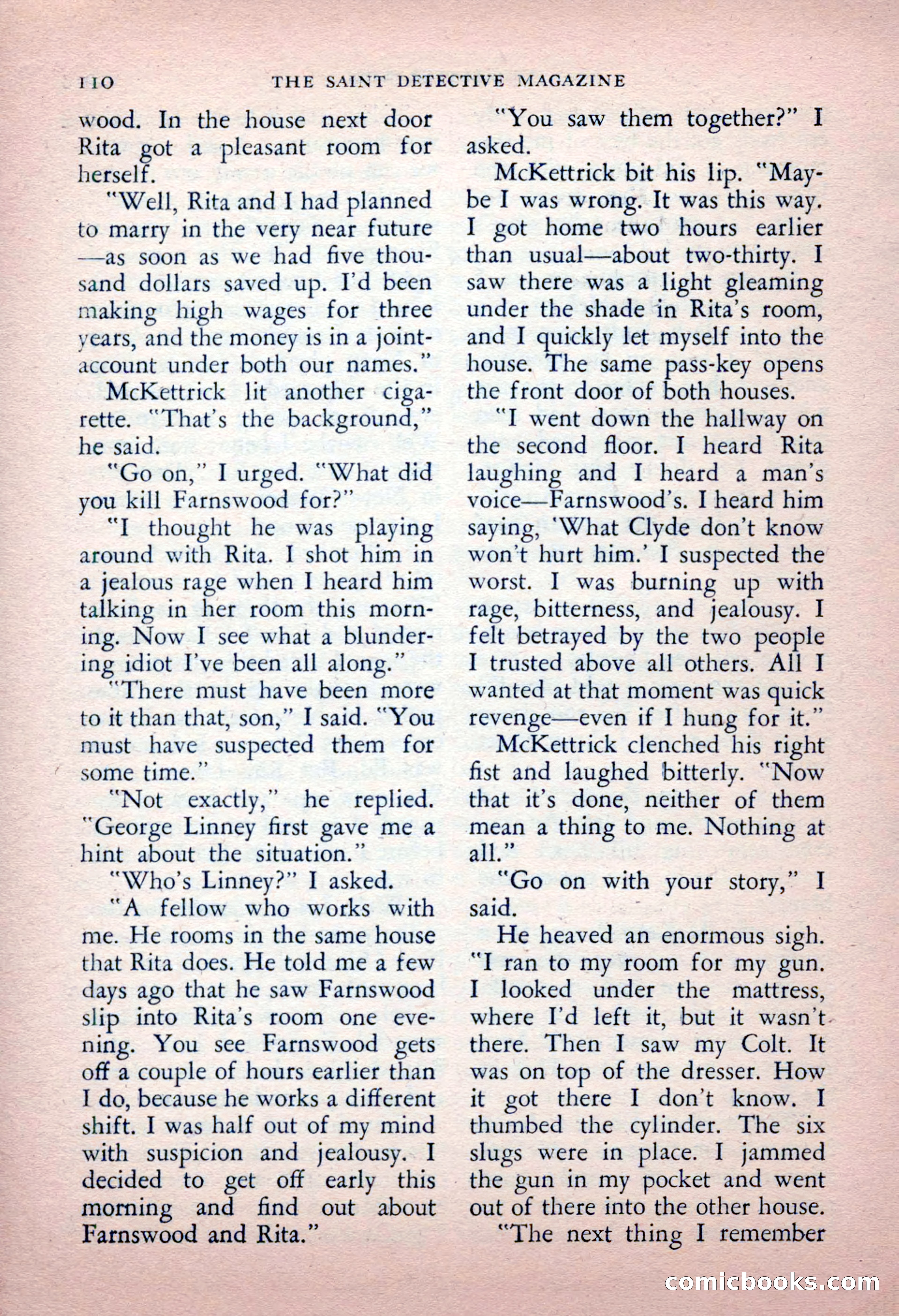 The Saint Detective Magazine, May 1956 — page 112 of 164