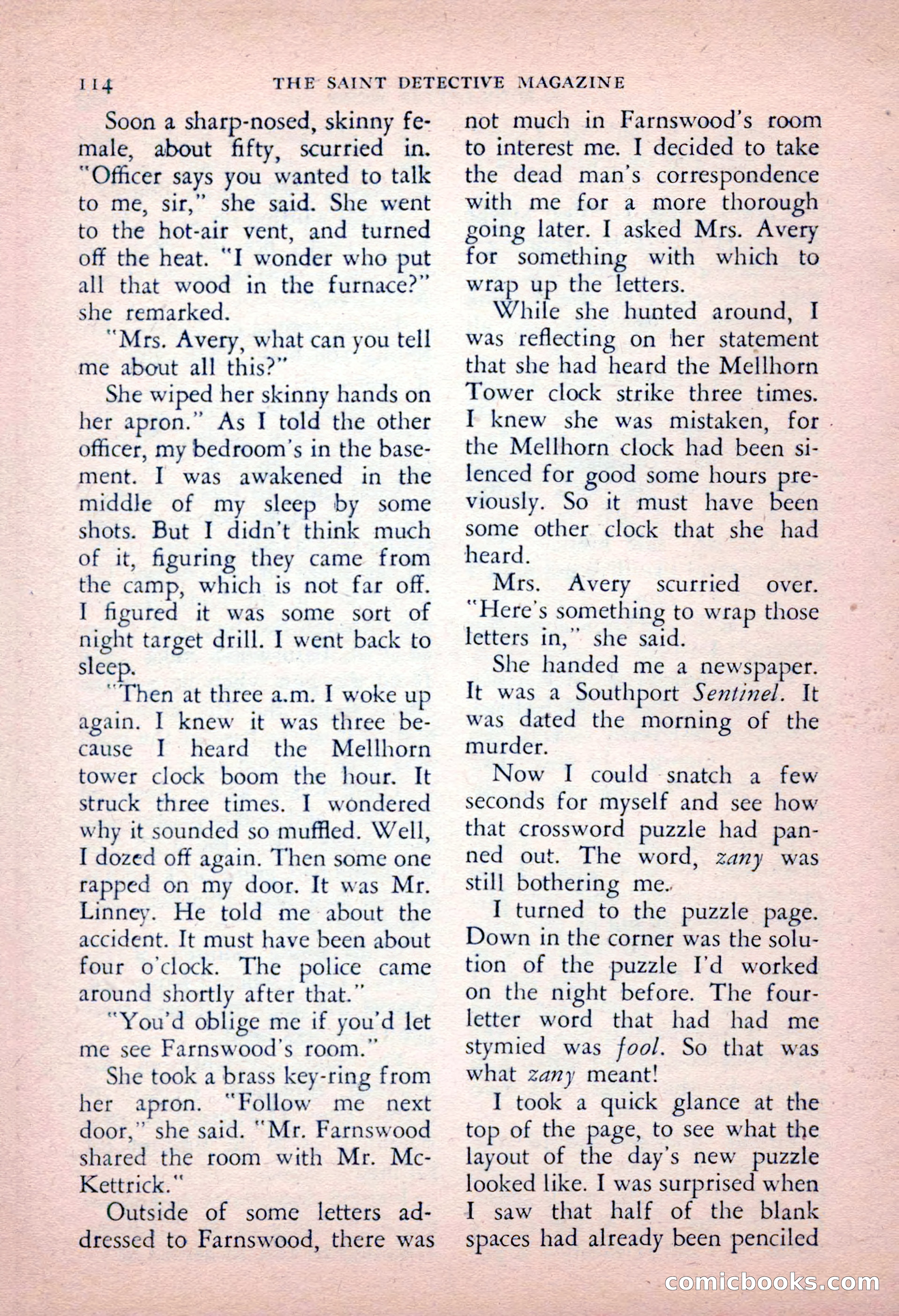 The Saint Detective Magazine, May 1956 — page 116 of 164