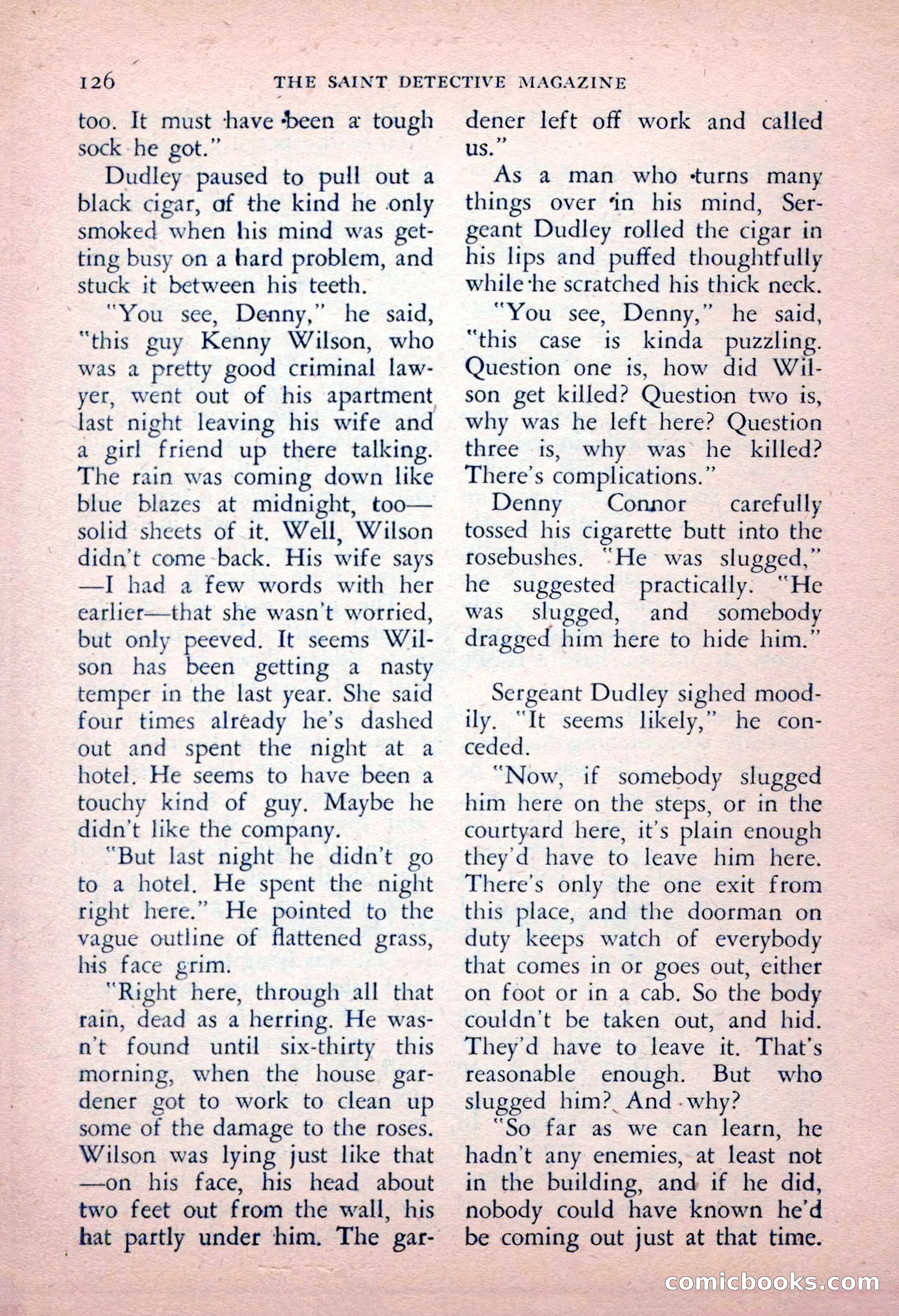The Saint Detective Magazine, May 1956 — page 128 of 164
