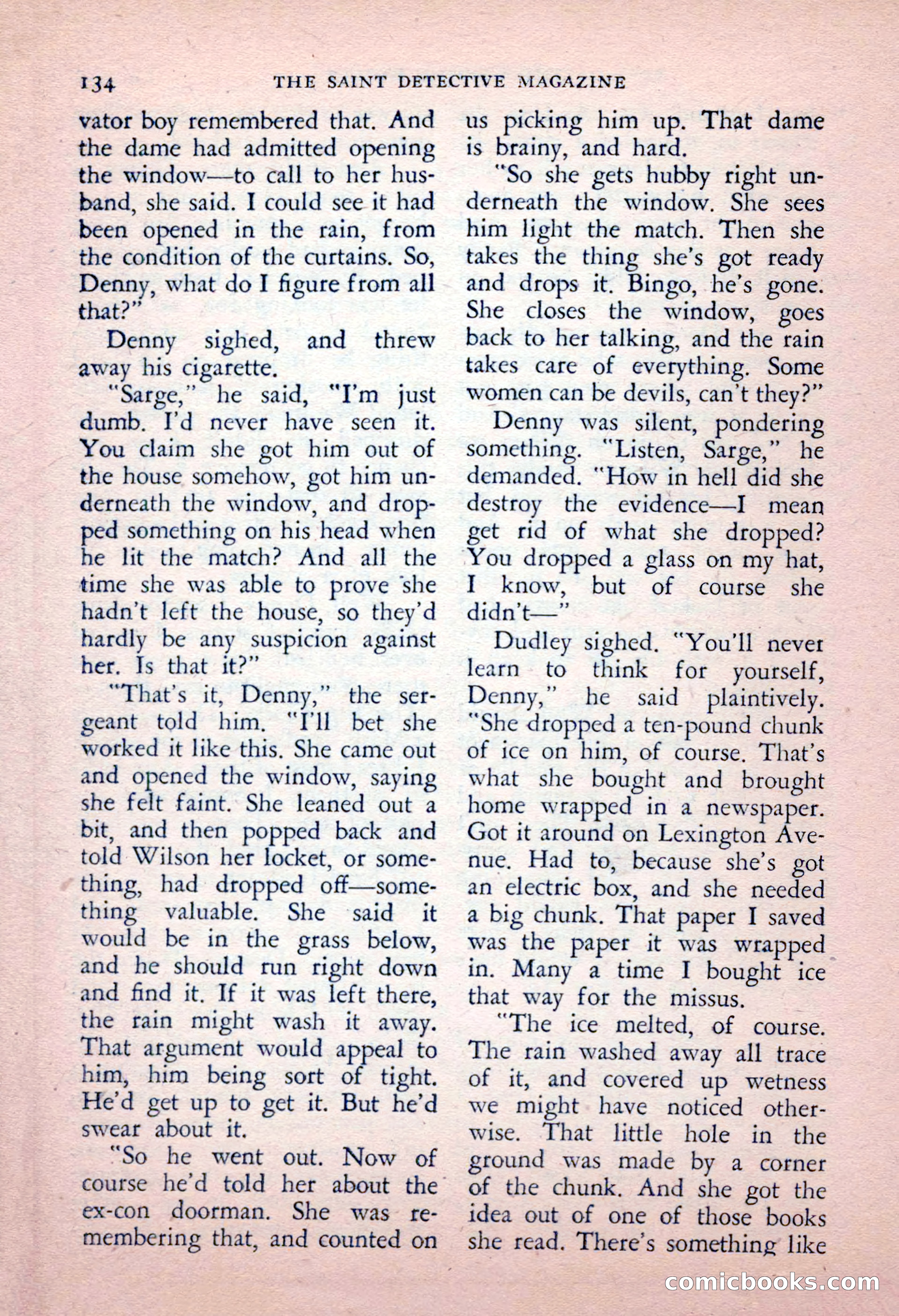 The Saint Detective Magazine, May 1956 — page 136 of 164