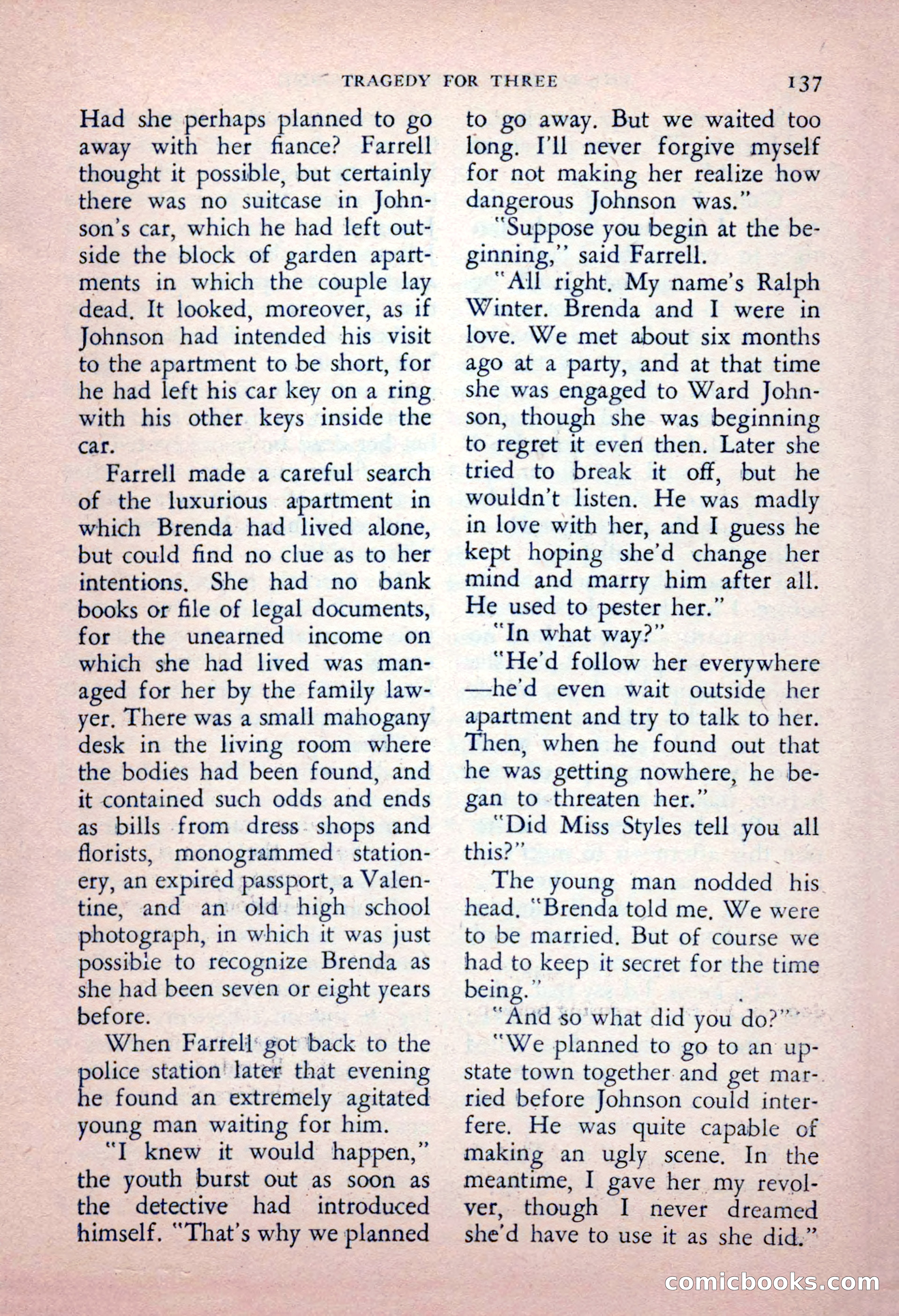 The Saint Detective Magazine, May 1956 — page 139 of 164