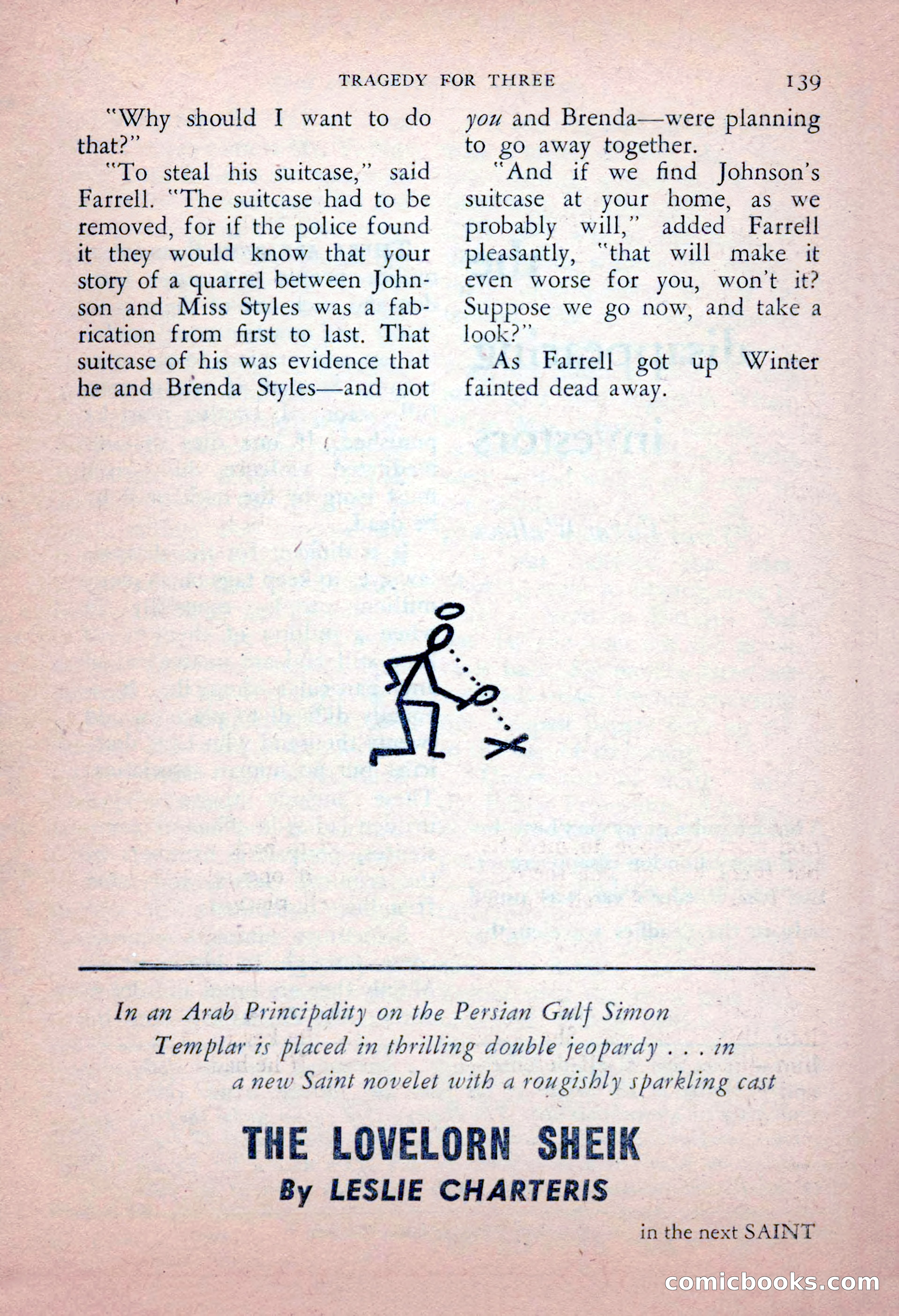 The Saint Detective Magazine, May 1956 — page 141 of 164