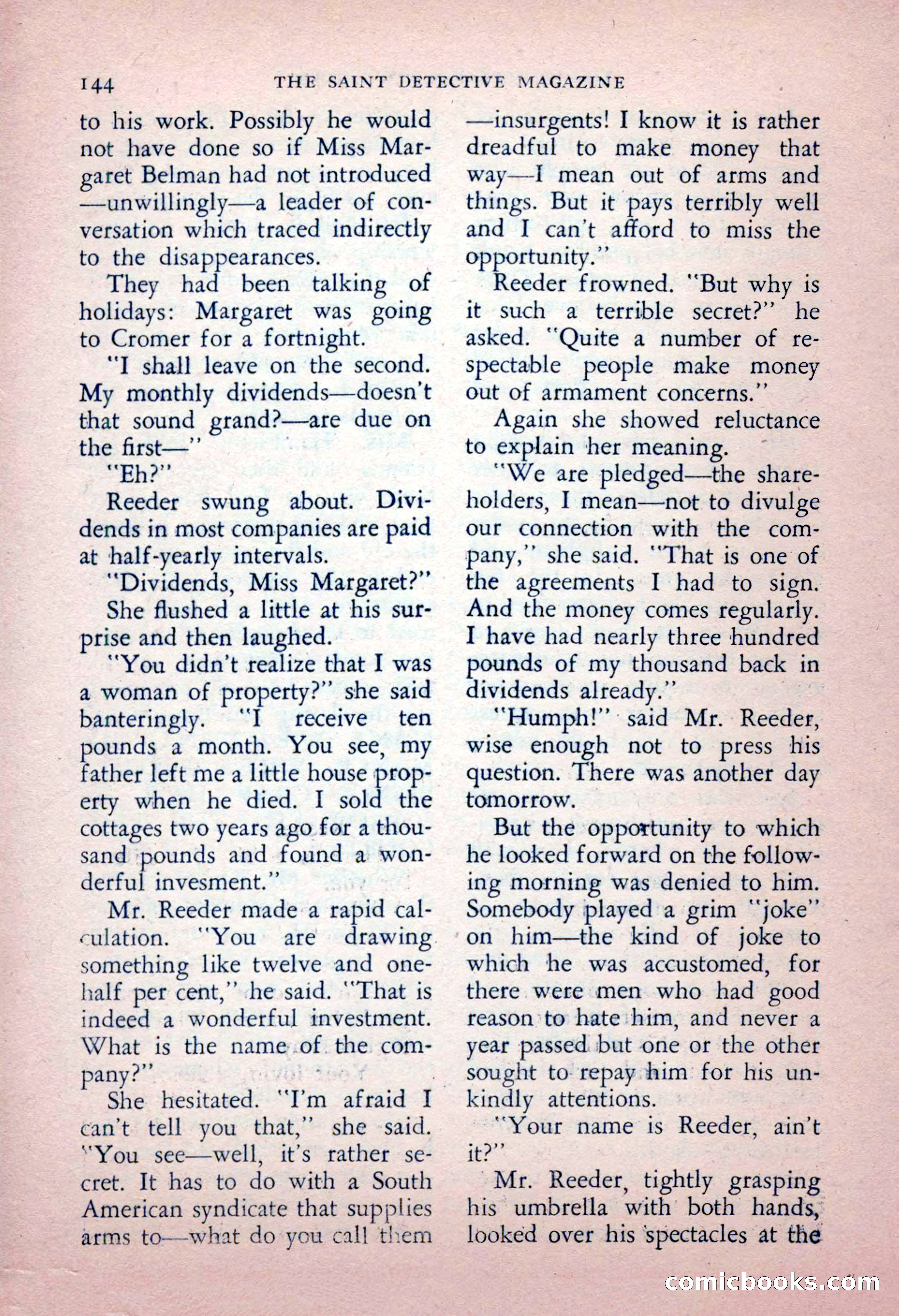 The Saint Detective Magazine, May 1956 — page 146 of 164