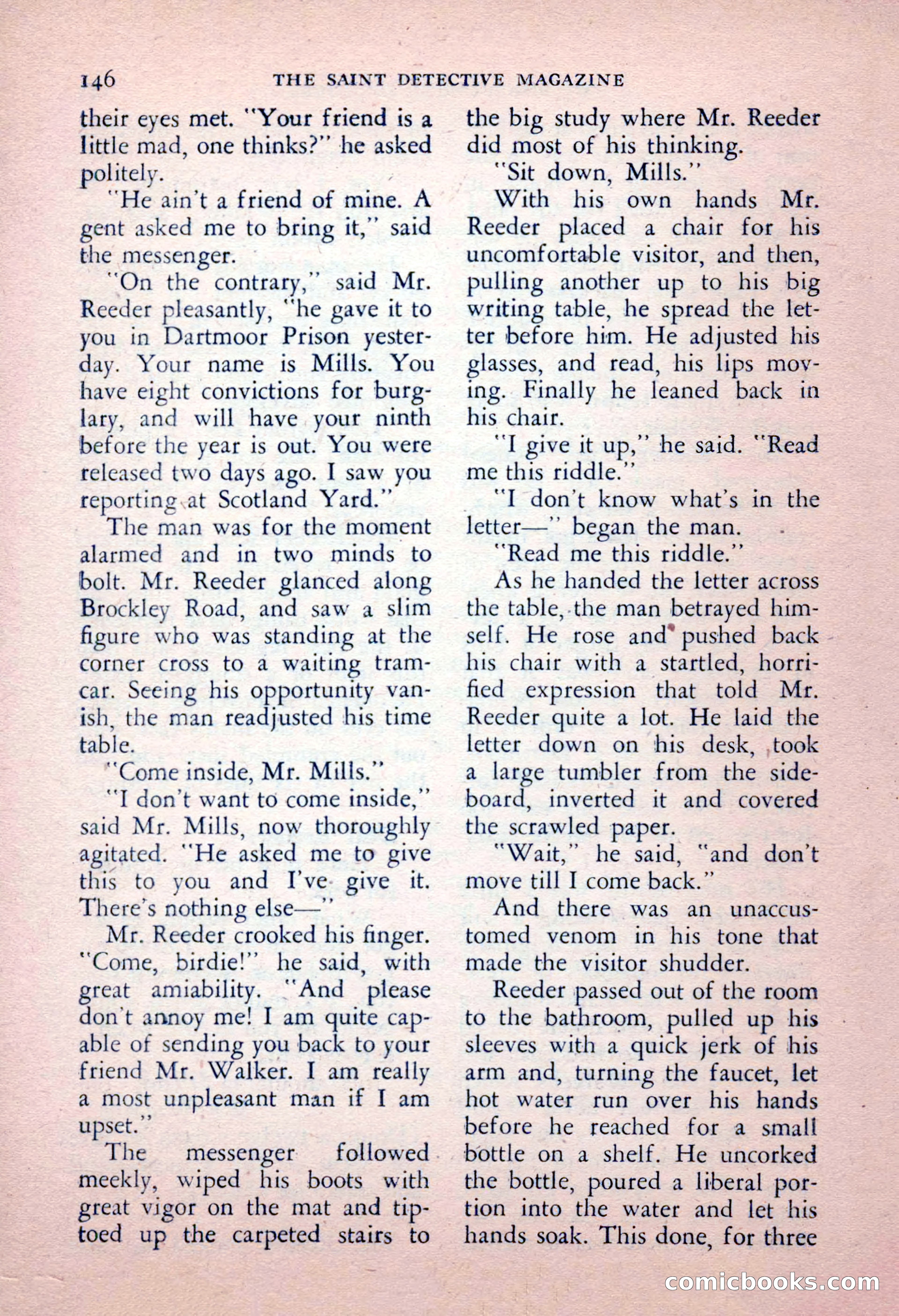 The Saint Detective Magazine, May 1956 — page 148 of 164