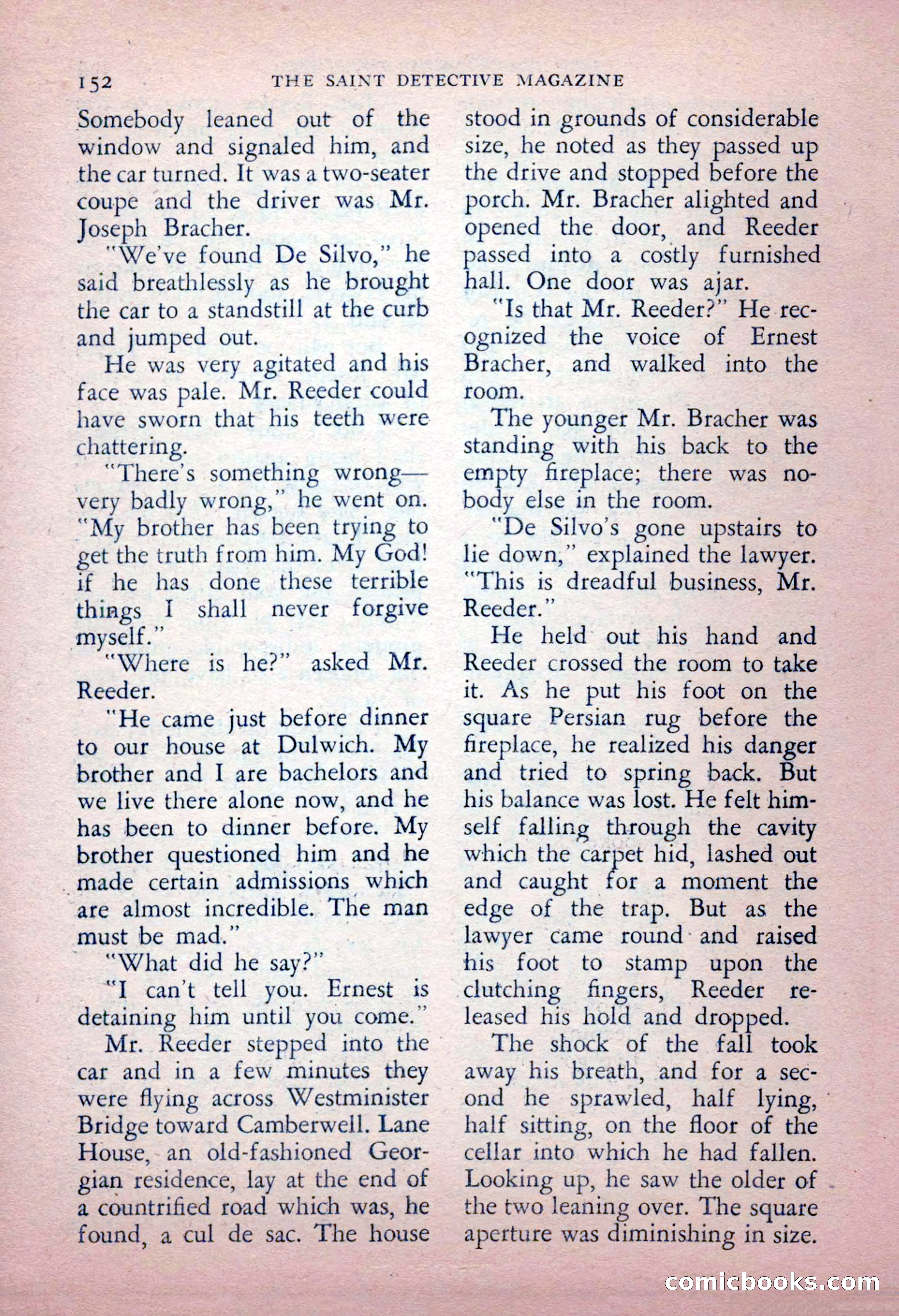 The Saint Detective Magazine, May 1956 — page 154 of 164