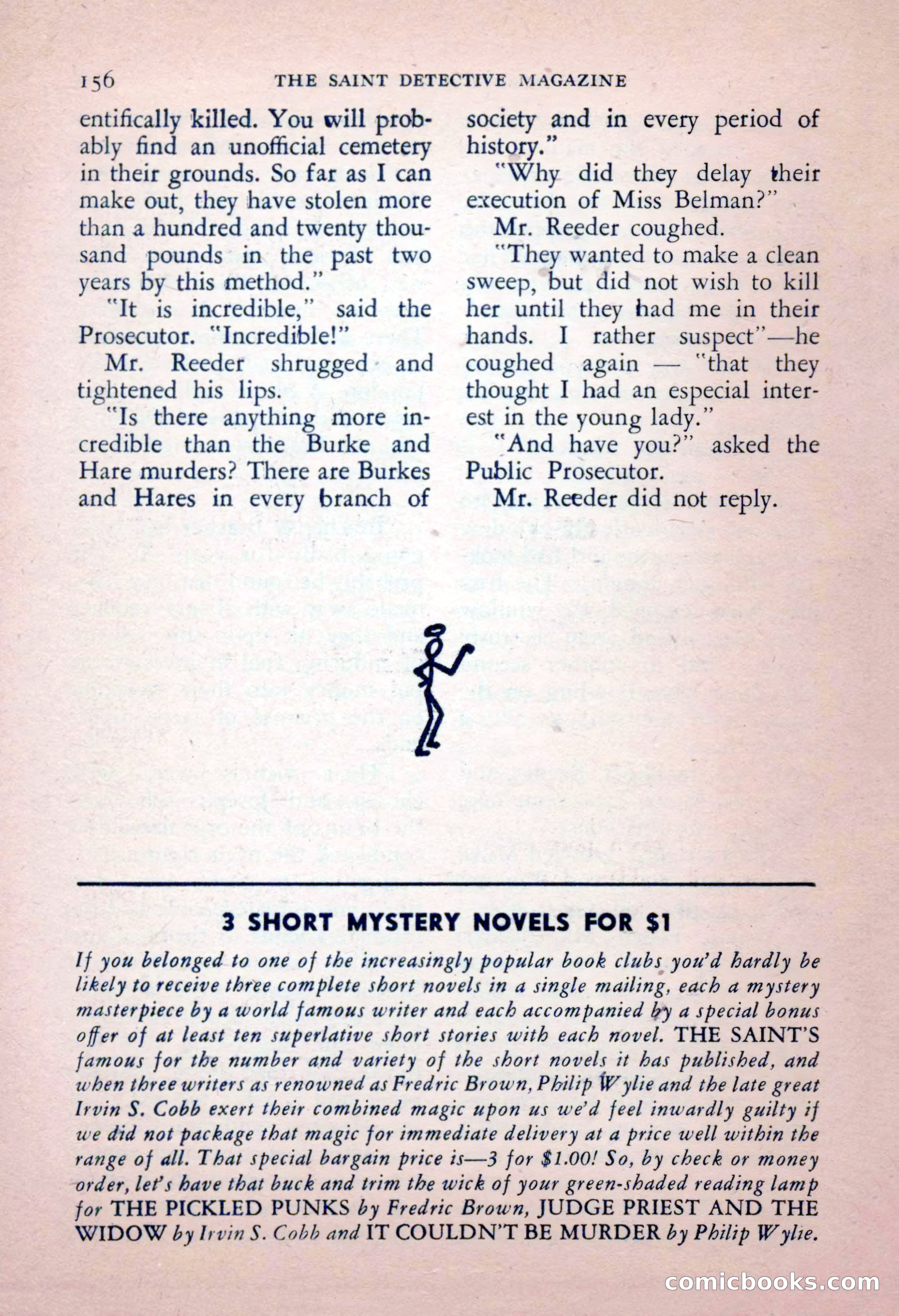 The Saint Detective Magazine, May 1956 — page 158 of 164