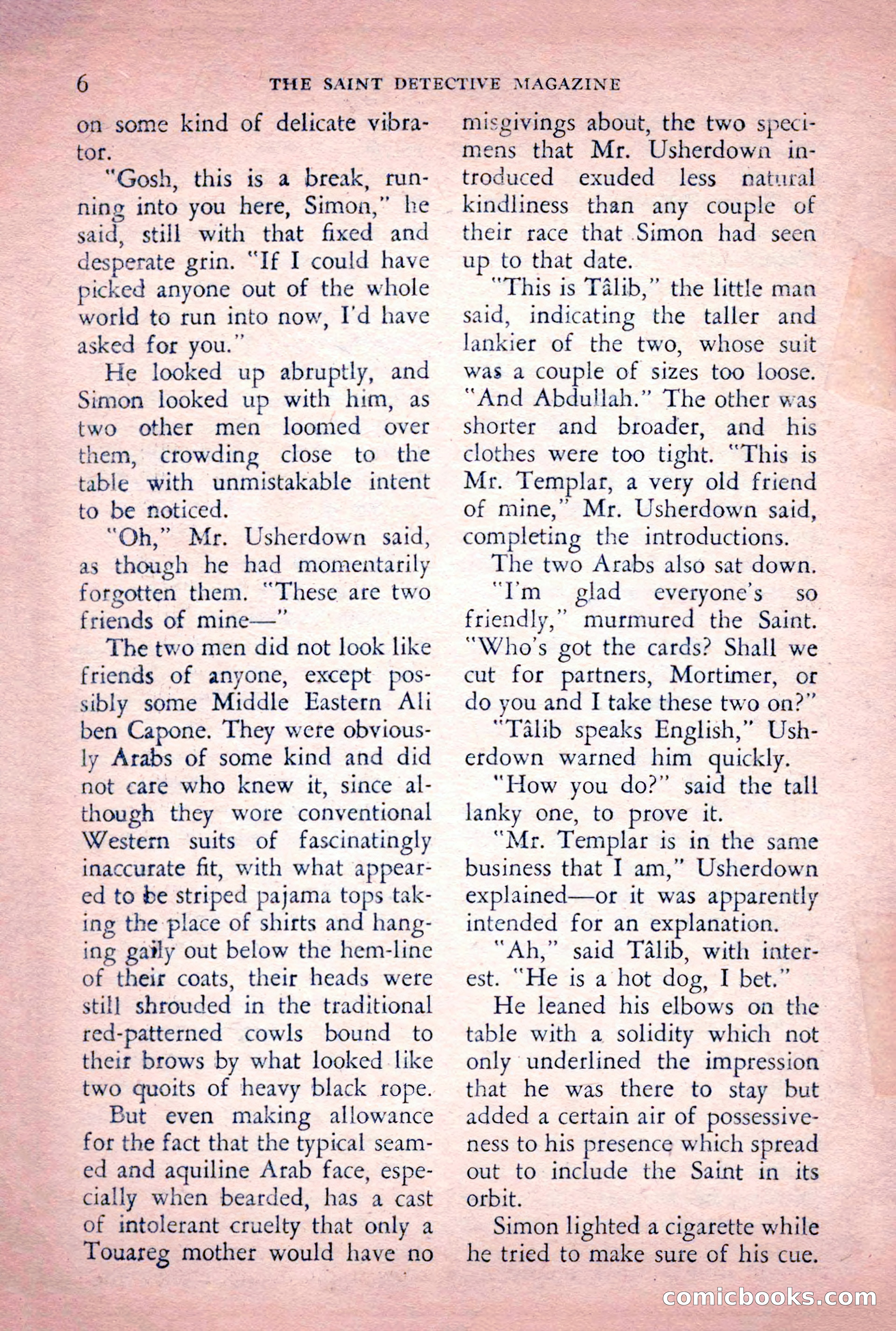 The Saint Detective Magazine, June 1956 — page 8 of 148