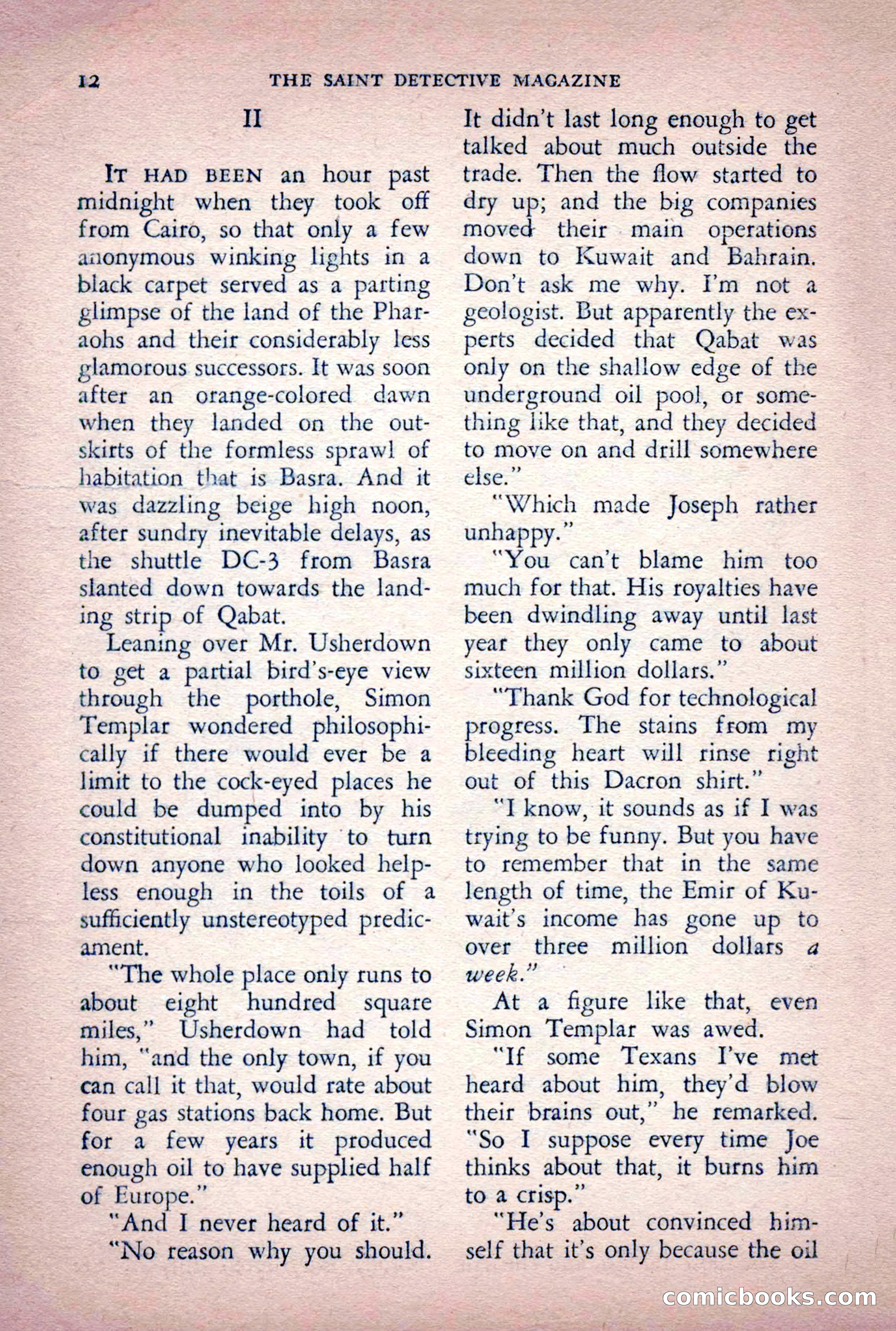 The Saint Detective Magazine, June 1956 — page 14 of 148
