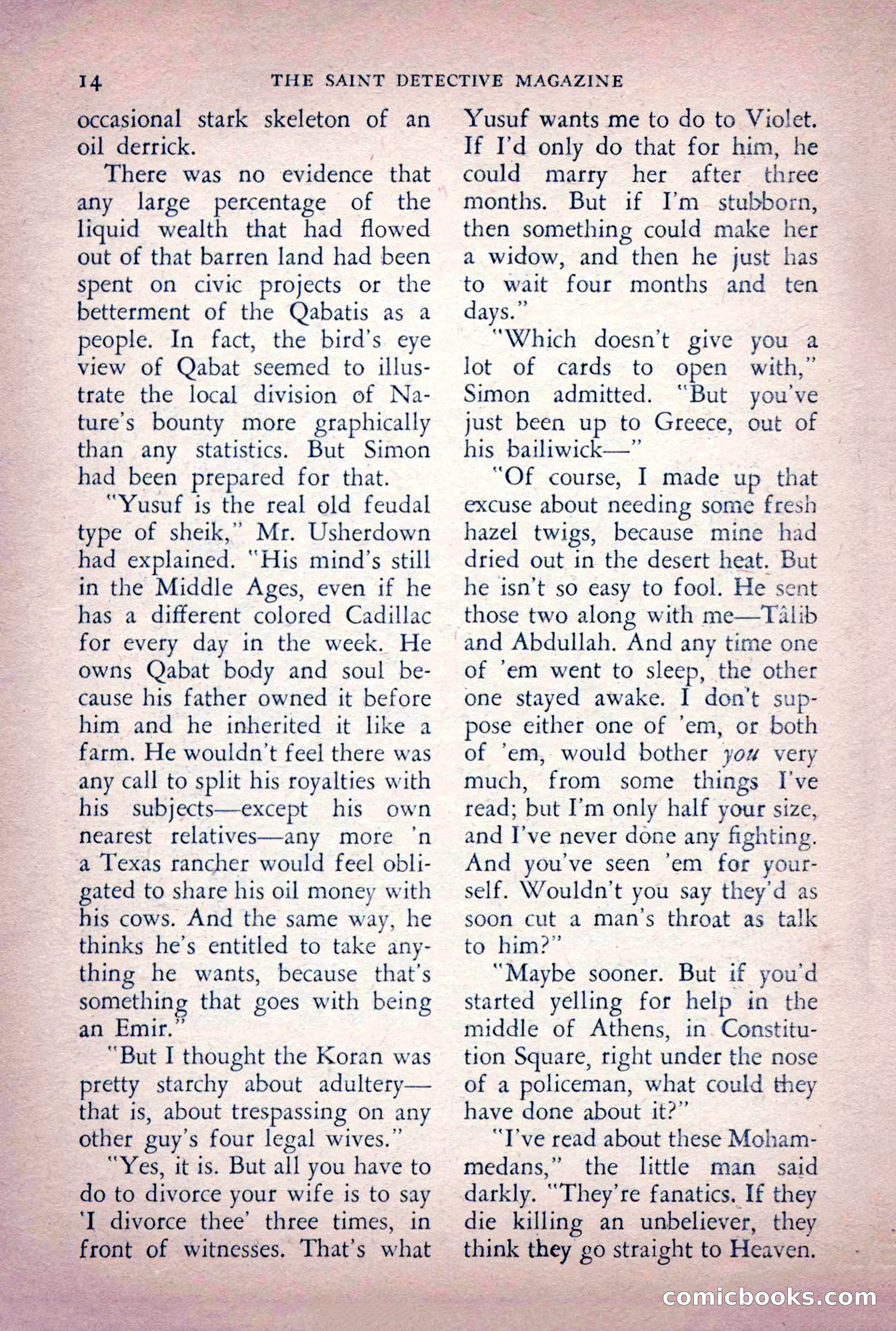 The Saint Detective Magazine, June 1956 — page 16 of 148