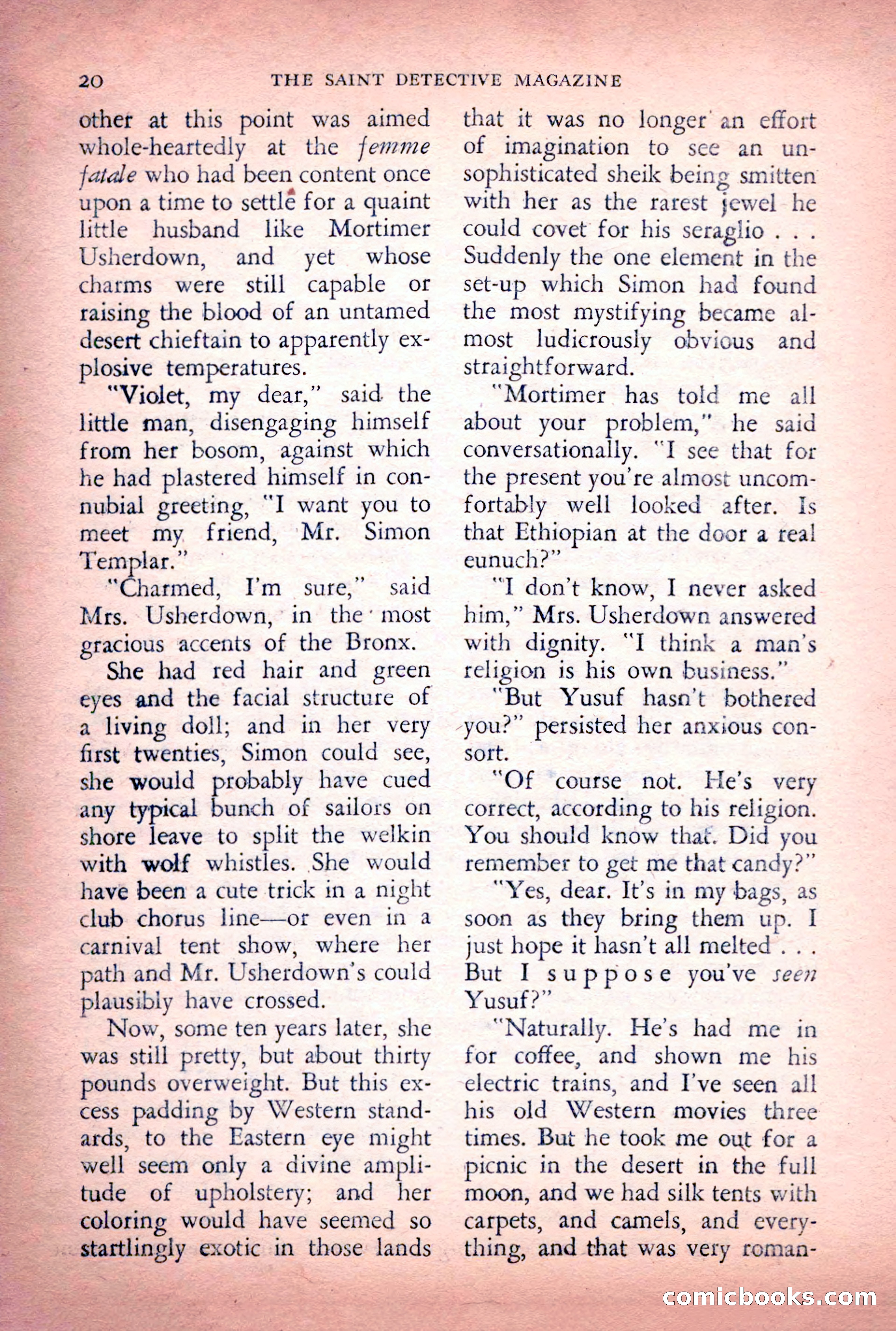 The Saint Detective Magazine, June 1956 — page 22 of 148