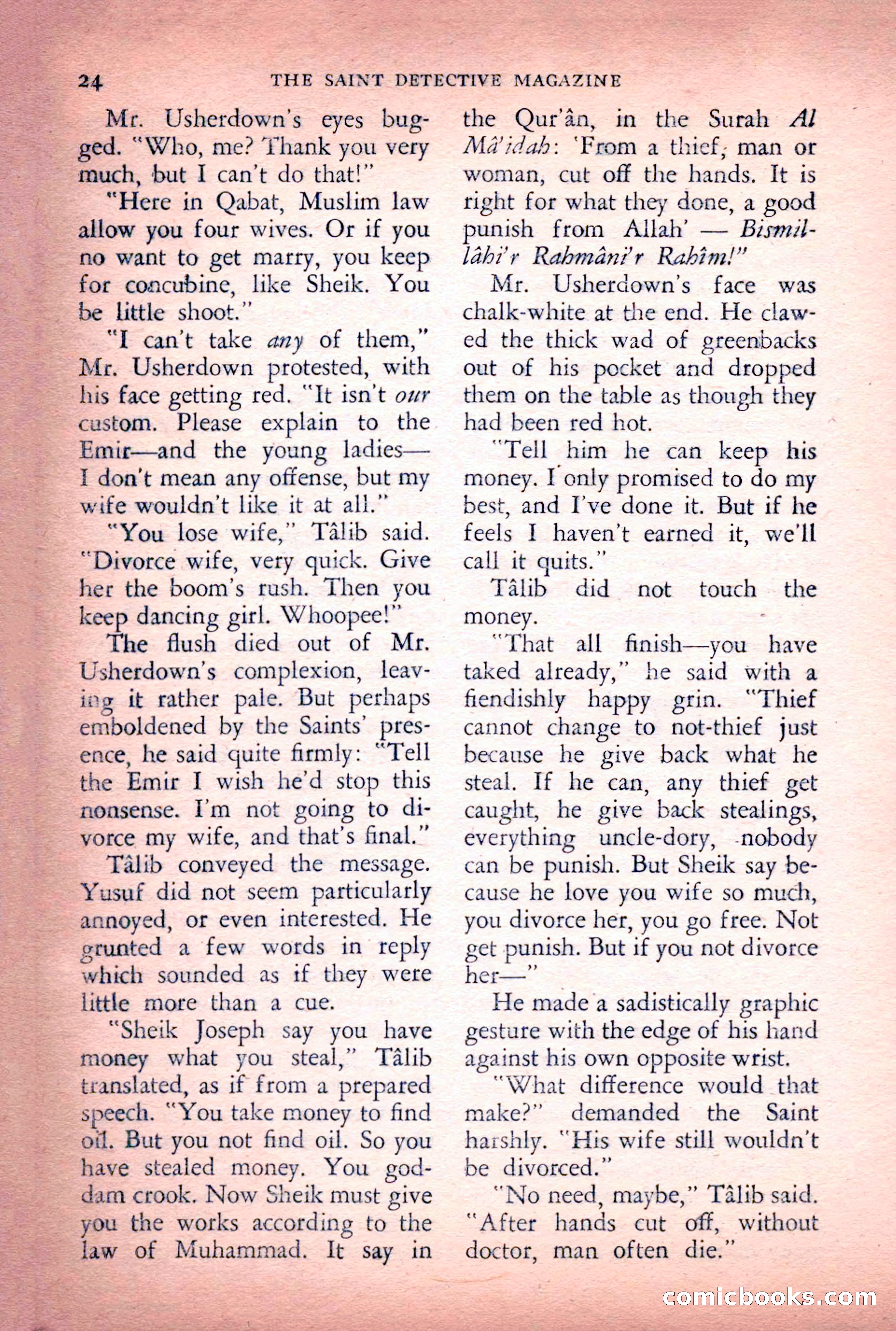 The Saint Detective Magazine, June 1956 — page 26 of 148