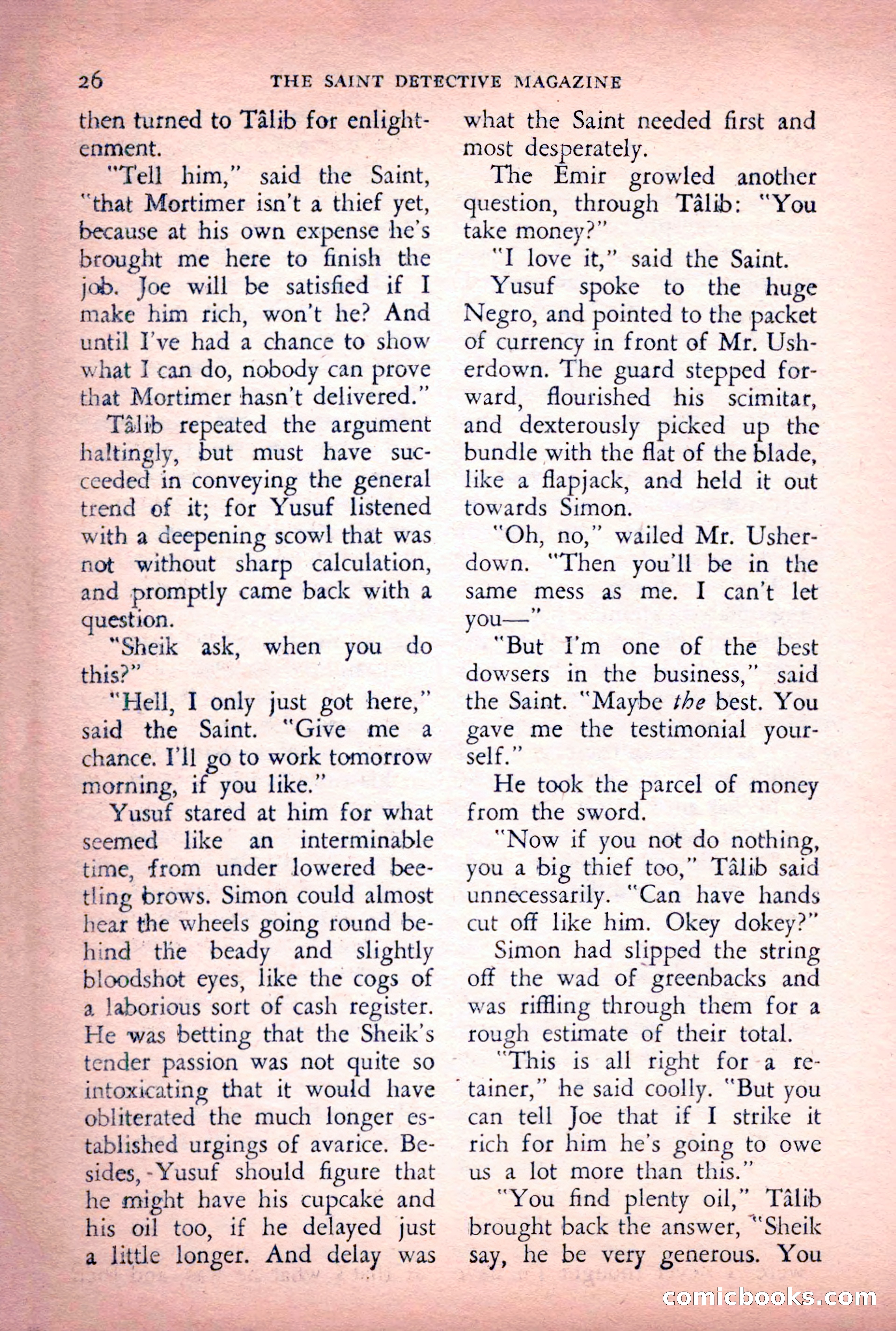 The Saint Detective Magazine, June 1956 — page 28 of 148