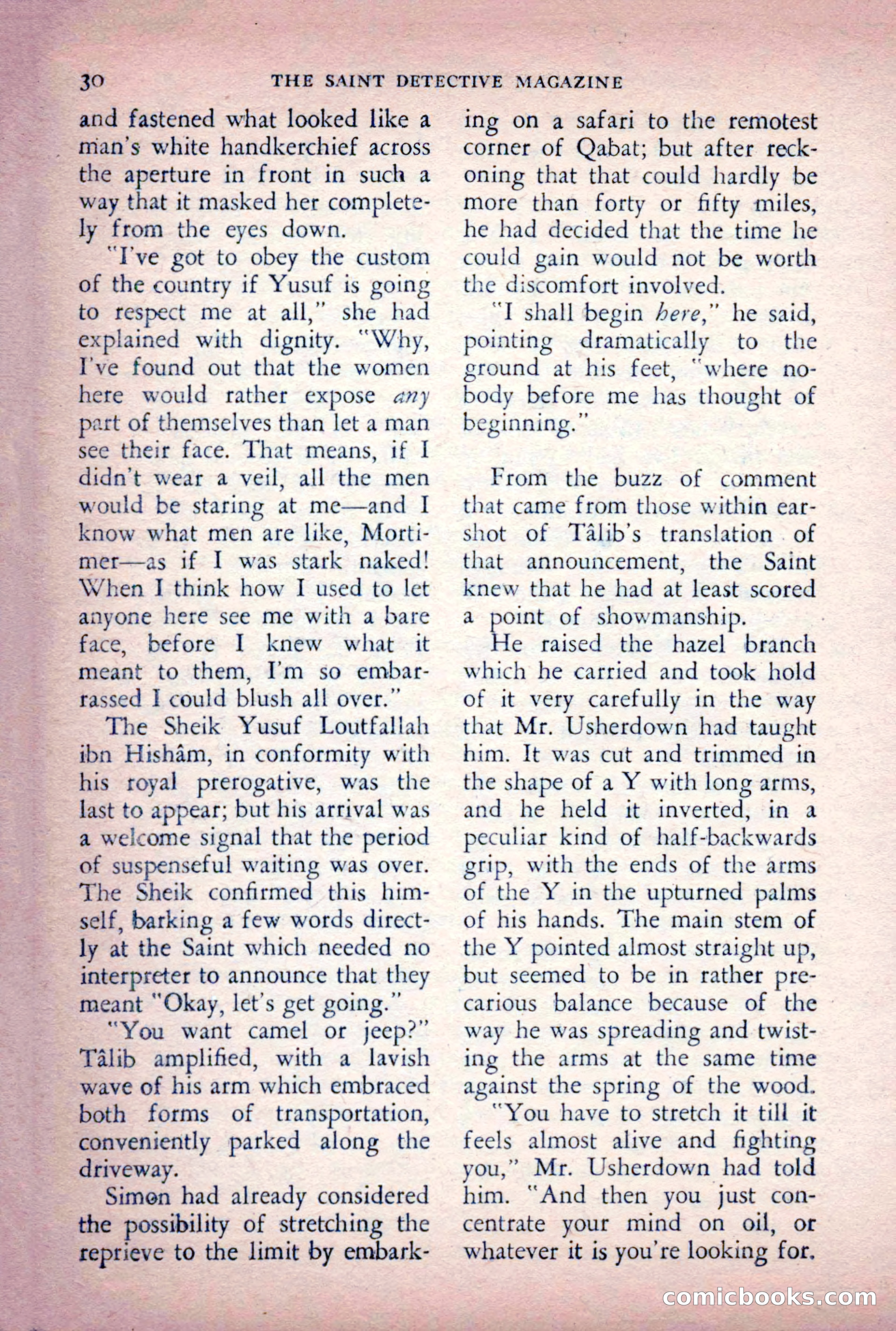 The Saint Detective Magazine, June 1956 — page 32 of 148