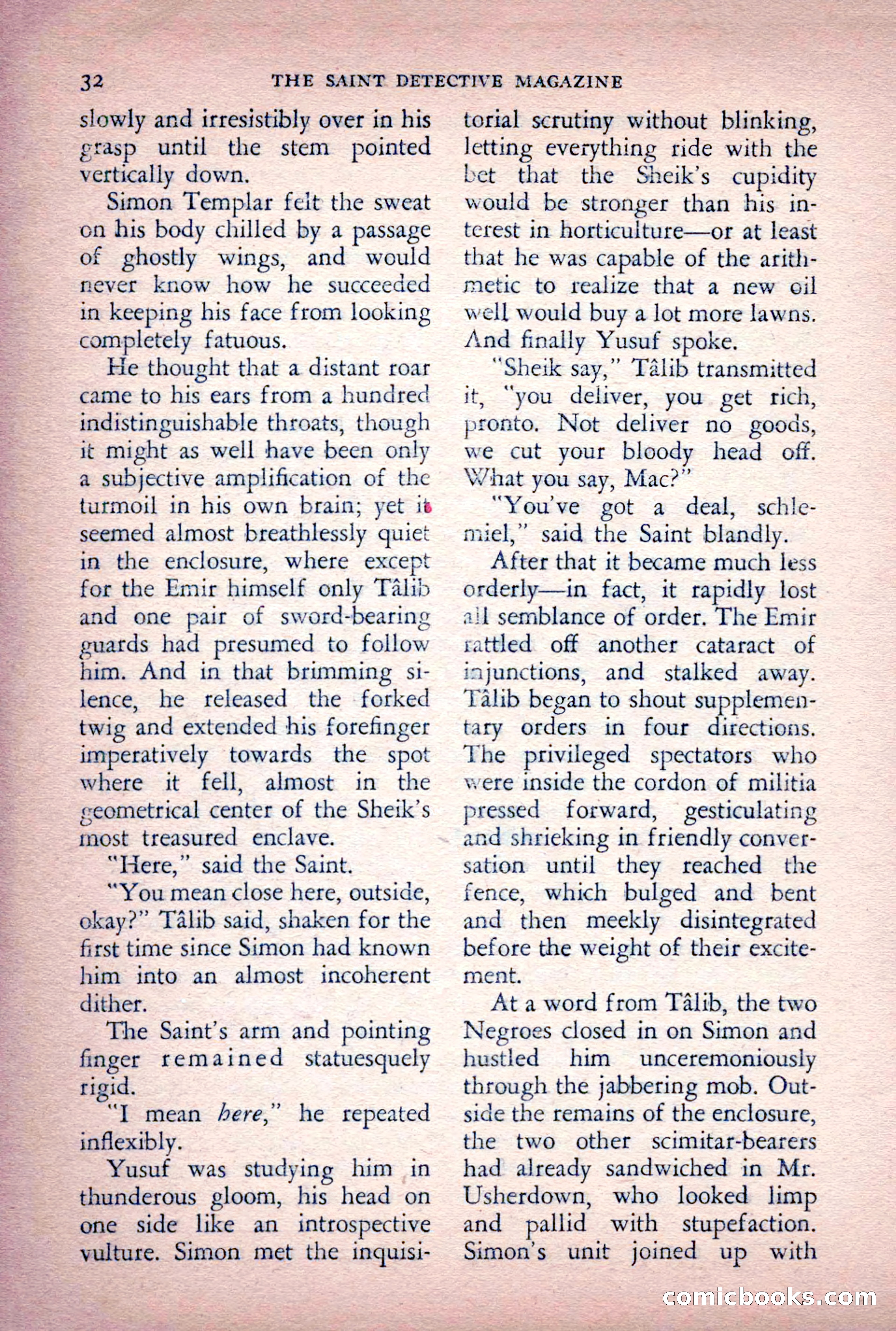 The Saint Detective Magazine, June 1956 — page 34 of 148