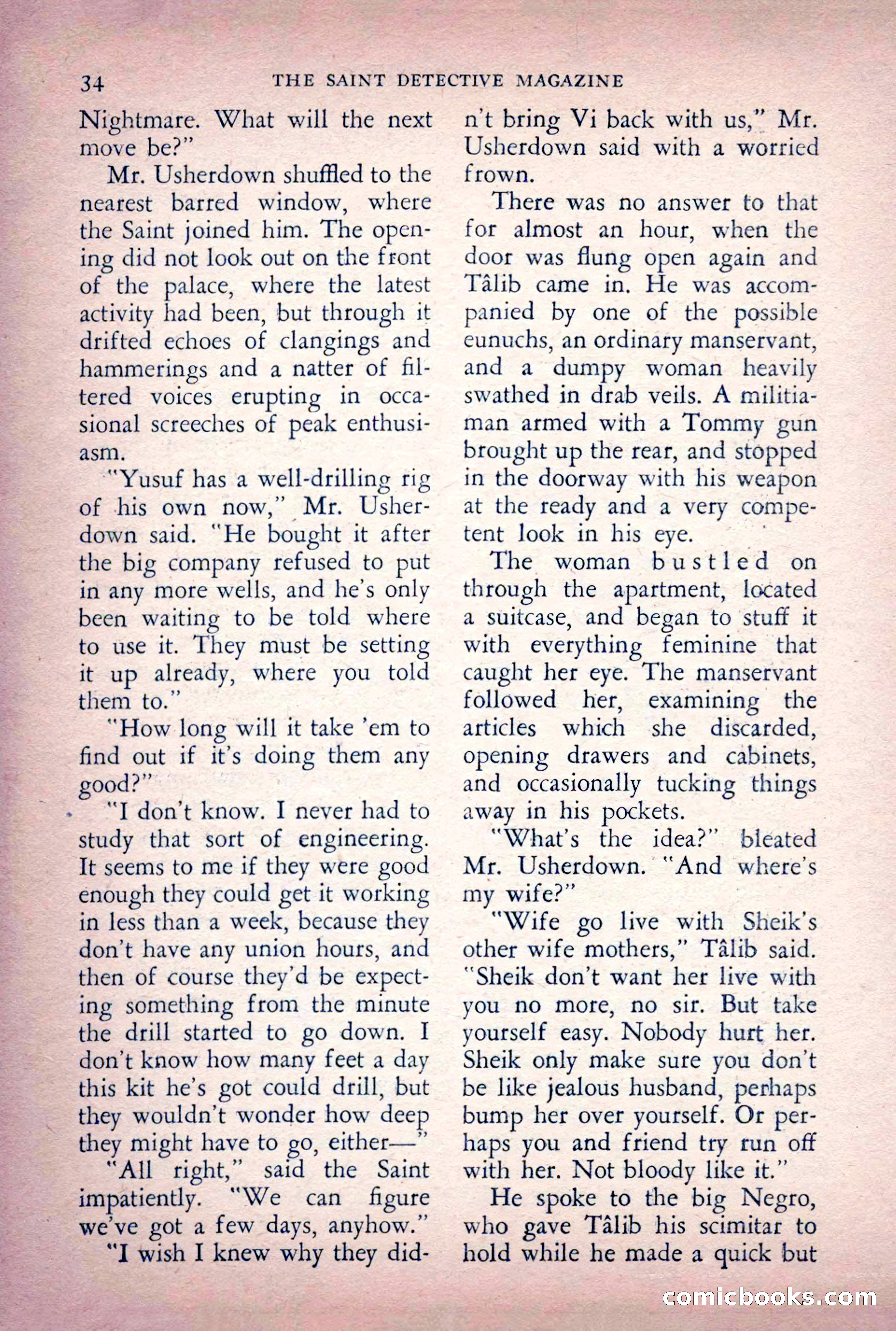 The Saint Detective Magazine, June 1956 — page 36 of 148