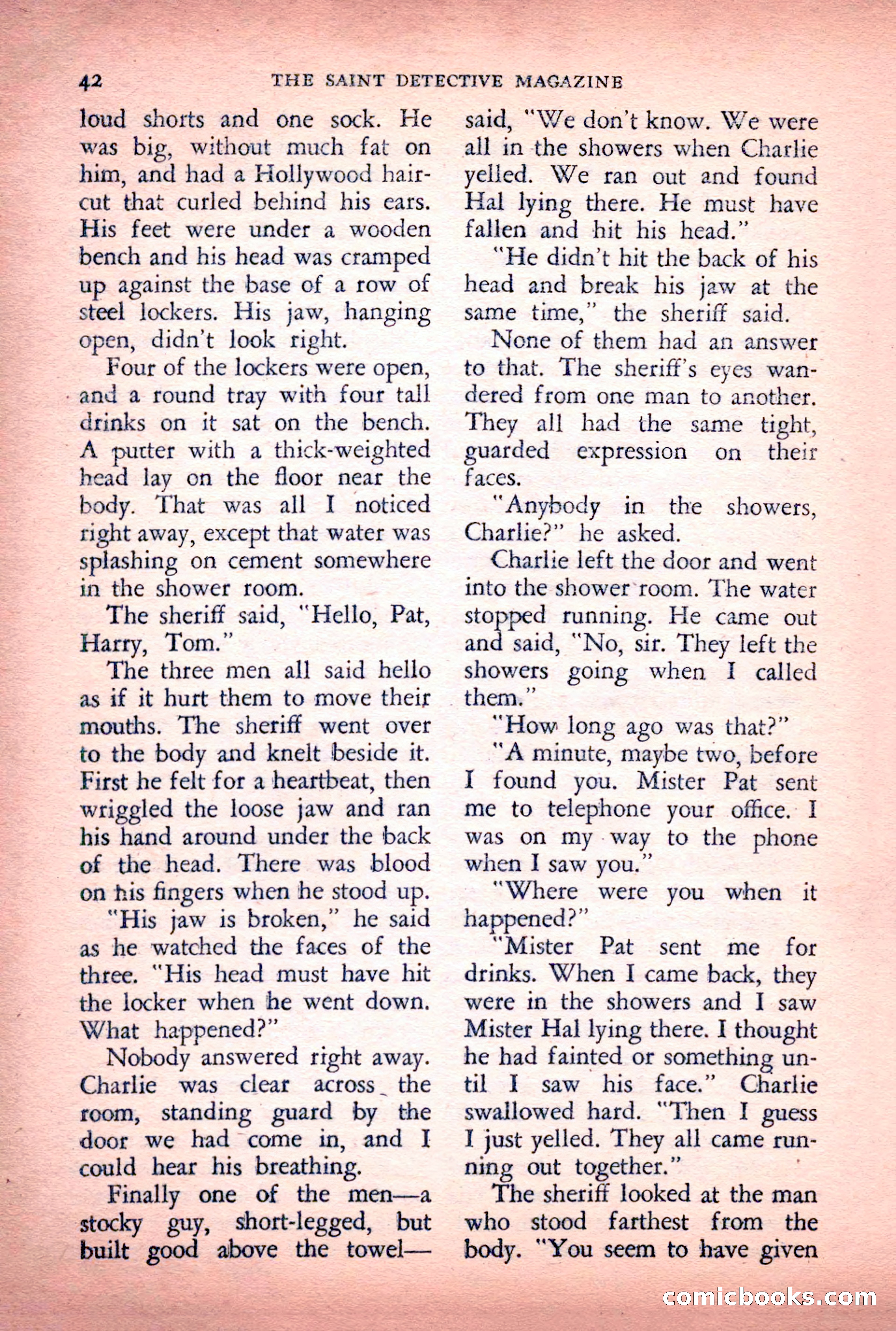 The Saint Detective Magazine, June 1956 — page 44 of 148