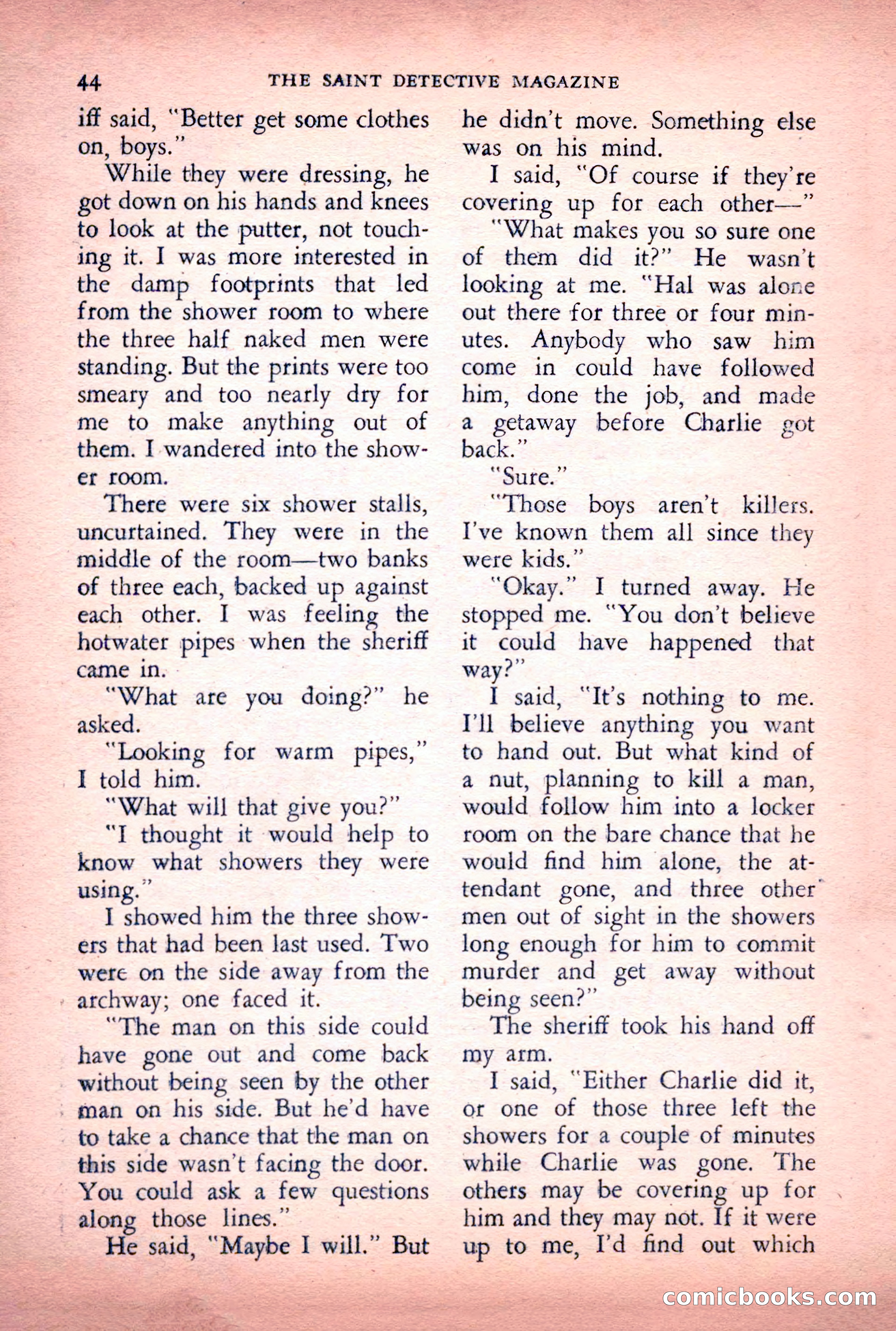 The Saint Detective Magazine, June 1956 — page 46 of 148