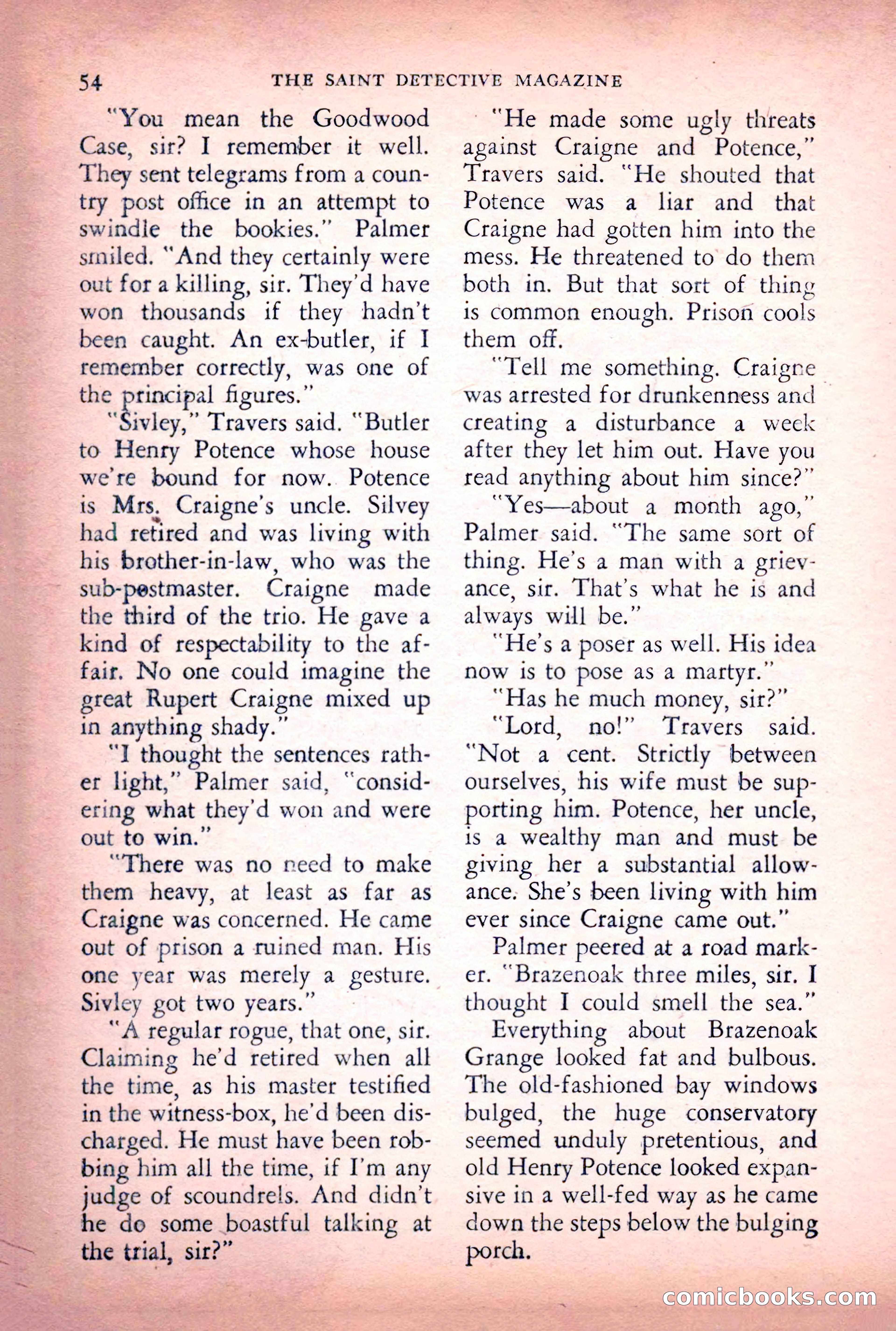 The Saint Detective Magazine, June 1956 — page 56 of 148