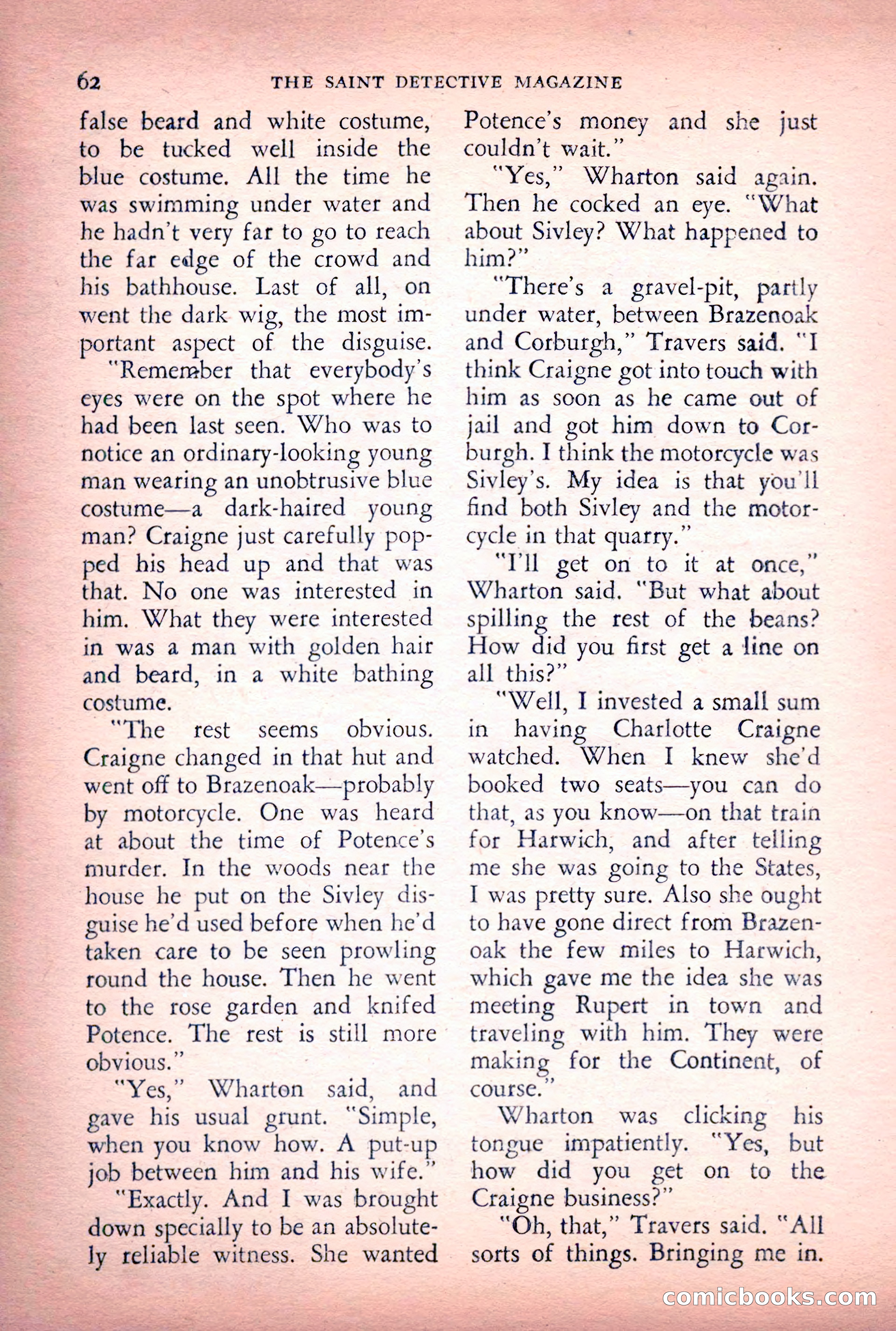 The Saint Detective Magazine, June 1956 — page 64 of 148